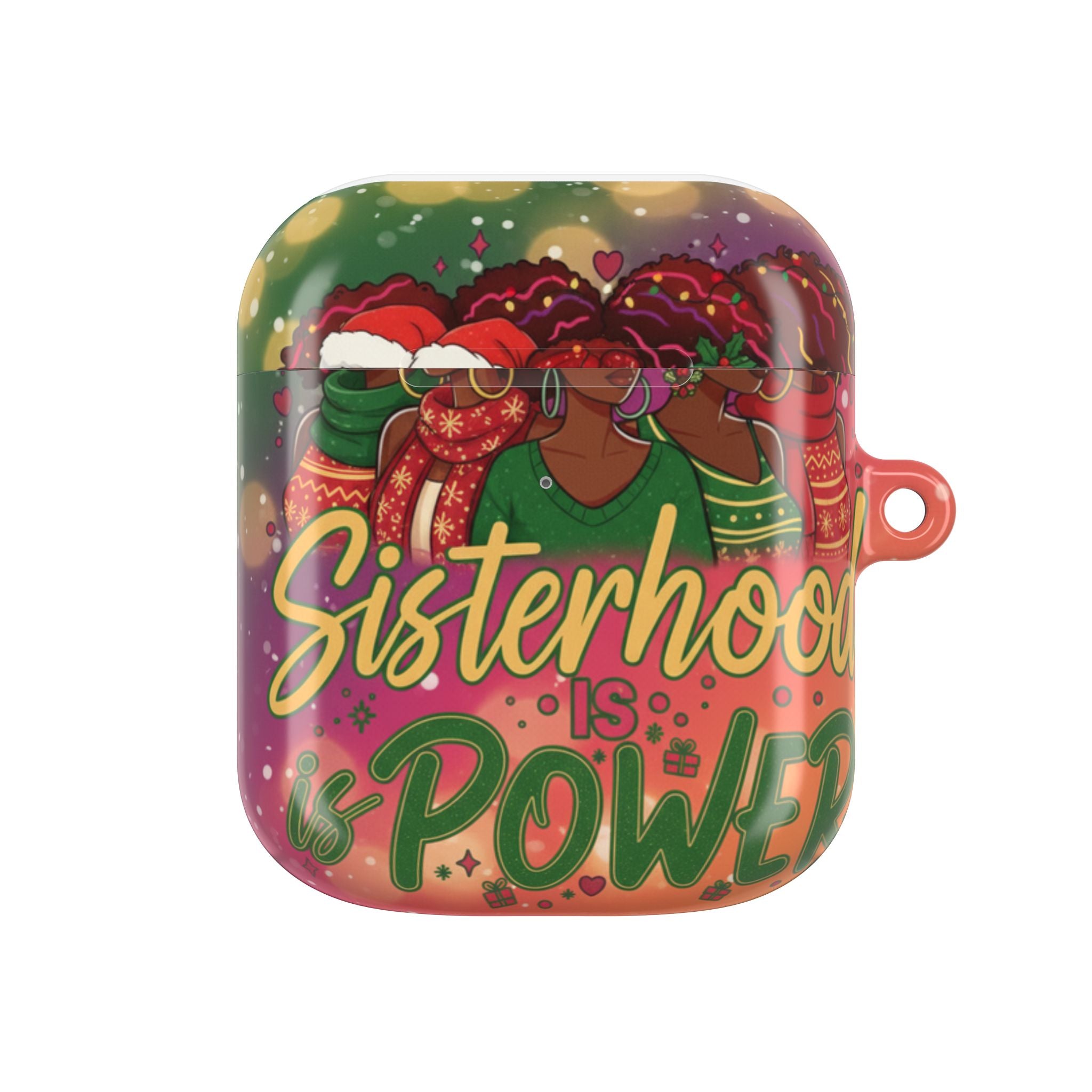 AirPod Case — "Sisterhood Is Power" Holiday African American Women Design🎁
