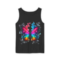 Vibrant Butterfly Design Unisex Tank Top | Colorful Summer Sleeveless Shirt, Gift for Nature Lovers, Festival Wear, Eco-Friendly Fashion Printify