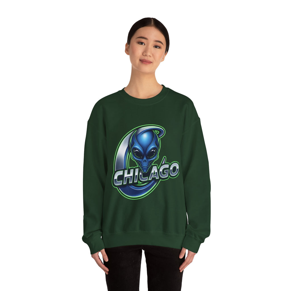 Chicago Alien Sweatshirt — Alien Graphic Crewneck