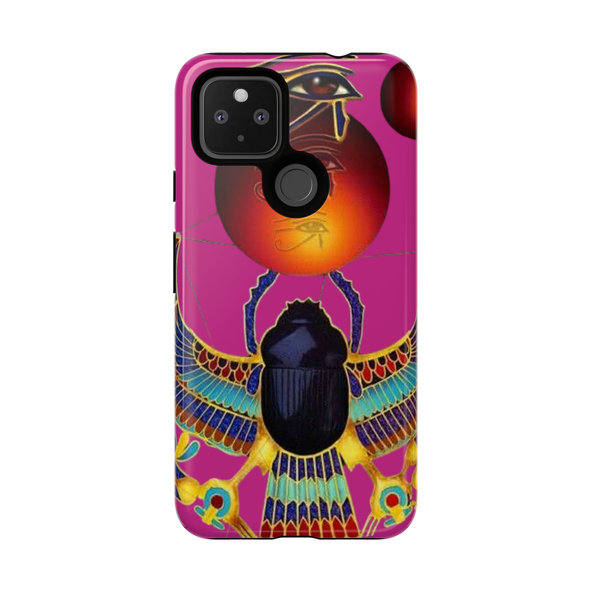 Vibrant Phone Case with Egyptian Inspired Design, Durable Phone Cover, Unique Gift for Her, Artful Accessory for Everyday Use