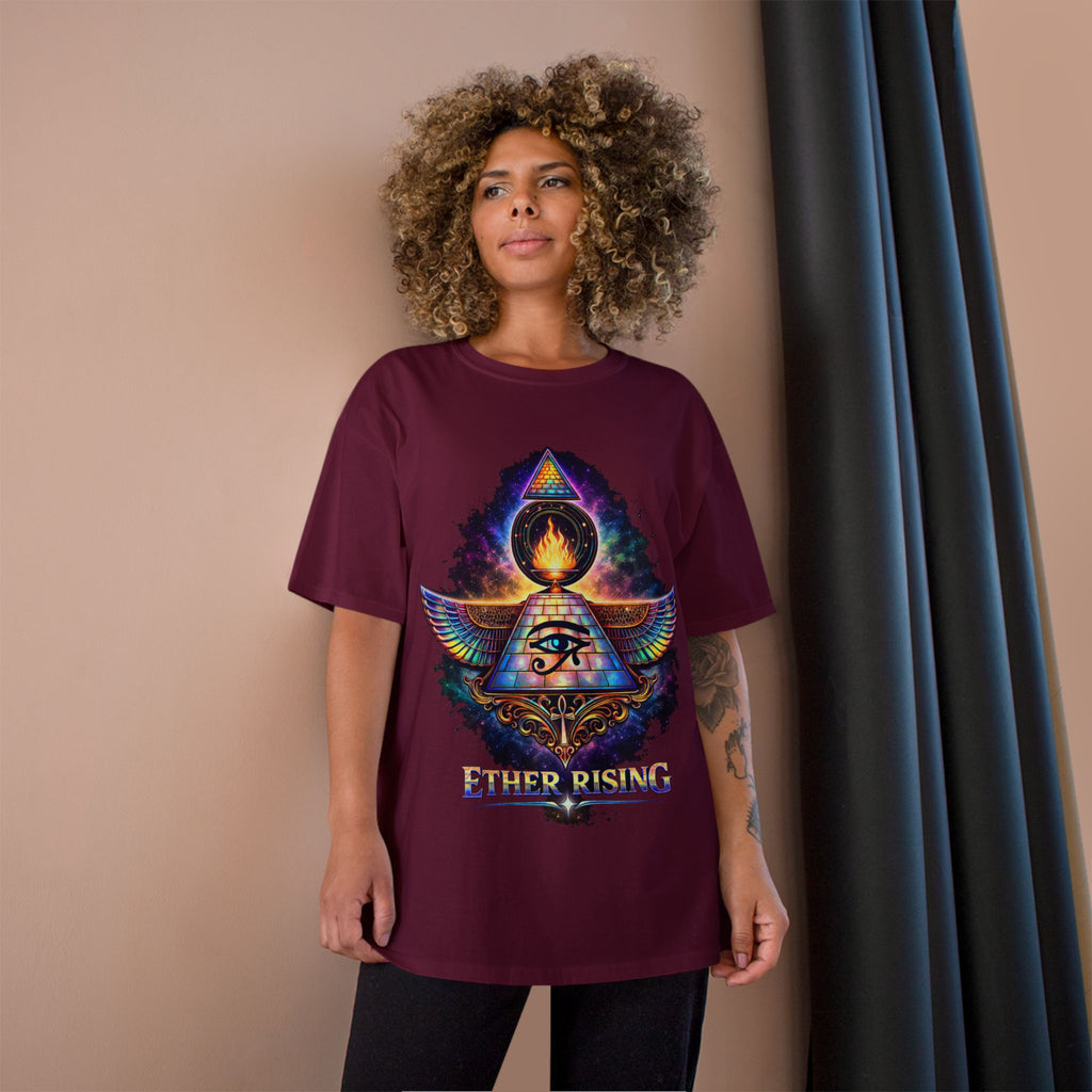 Ether Rising T-Shirt — Mystic All-Seeing Eye Graphic Tee Printify