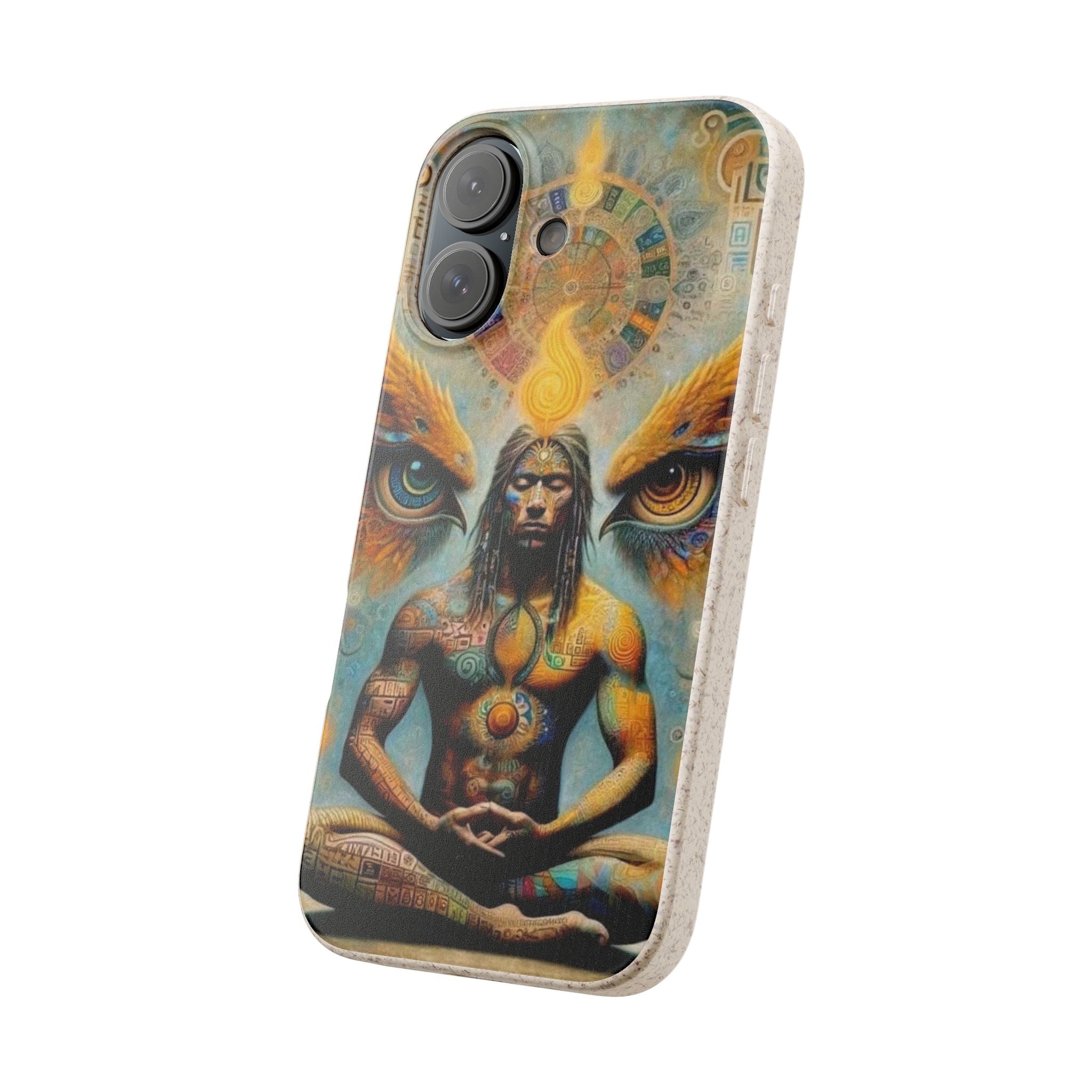Eco-Friendly Biodegradable Phone Case with Spiritual Design