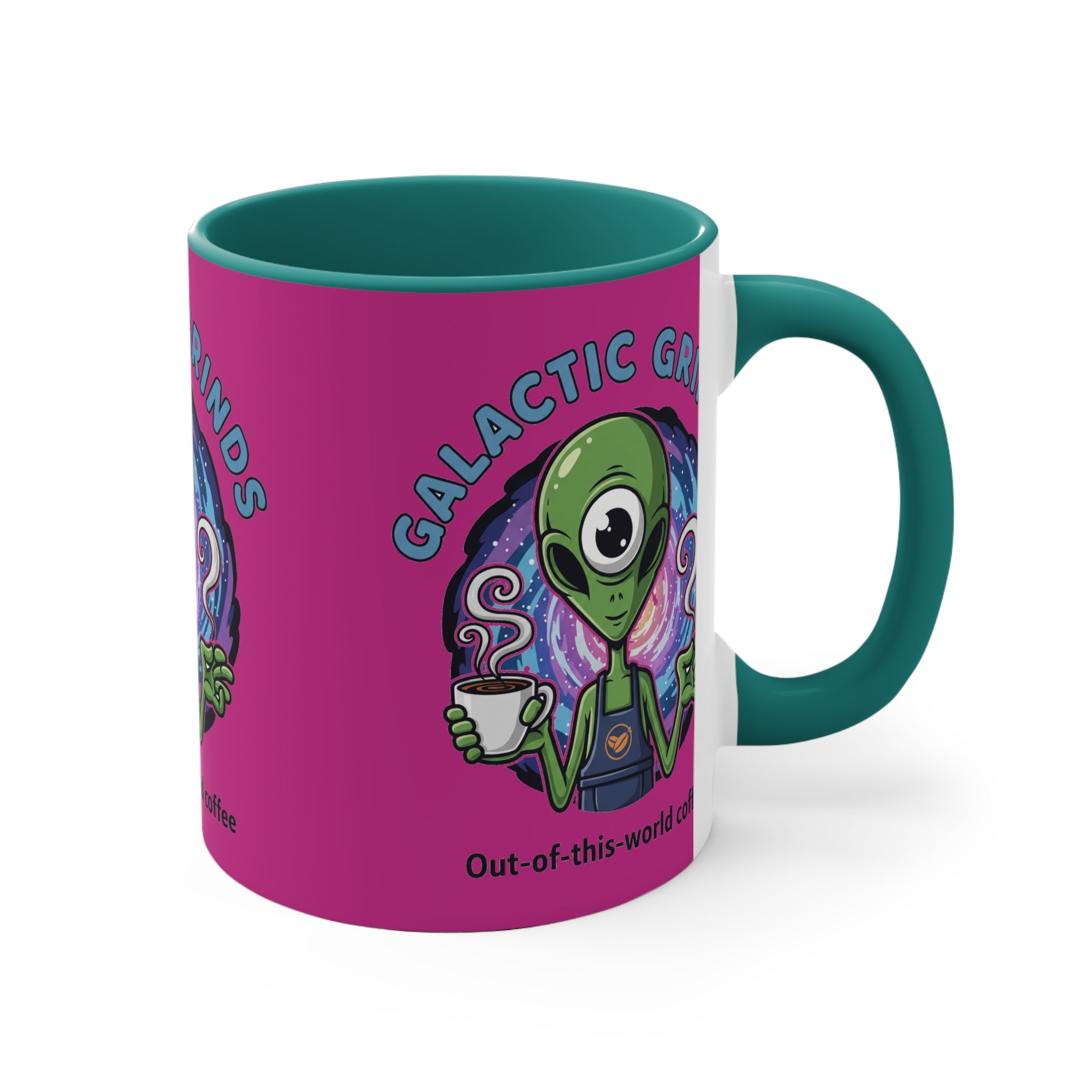 Galactic Grinds Alien Accent Mug | Fun Coffee Lover Gift | Unique Space-Themed Drinkware | Quirky Kitchen Decor | Perfect for [...]☕️