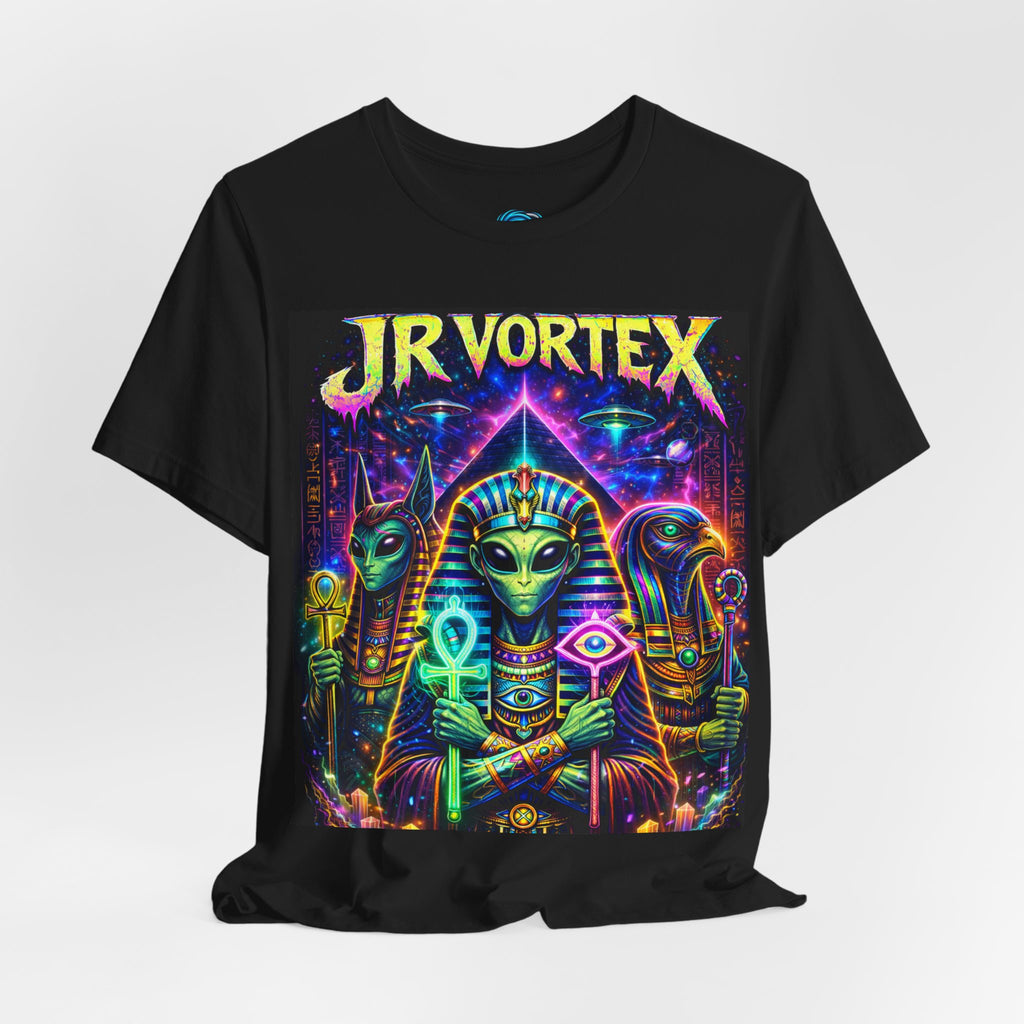JR Vortex Psychedelic Egyptian Cat Tee Printify