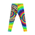 Tie-Dye Peace Vibes Leggings — "Good Vibes Only, Stay Trippy"