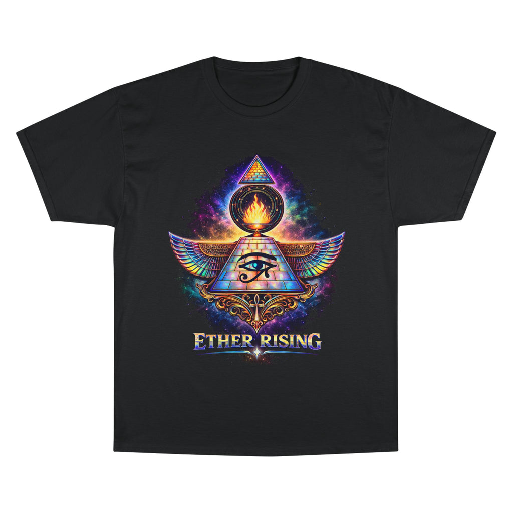 Ether Rising T-Shirt — Mystic All-Seeing Eye Graphic Tee Printify