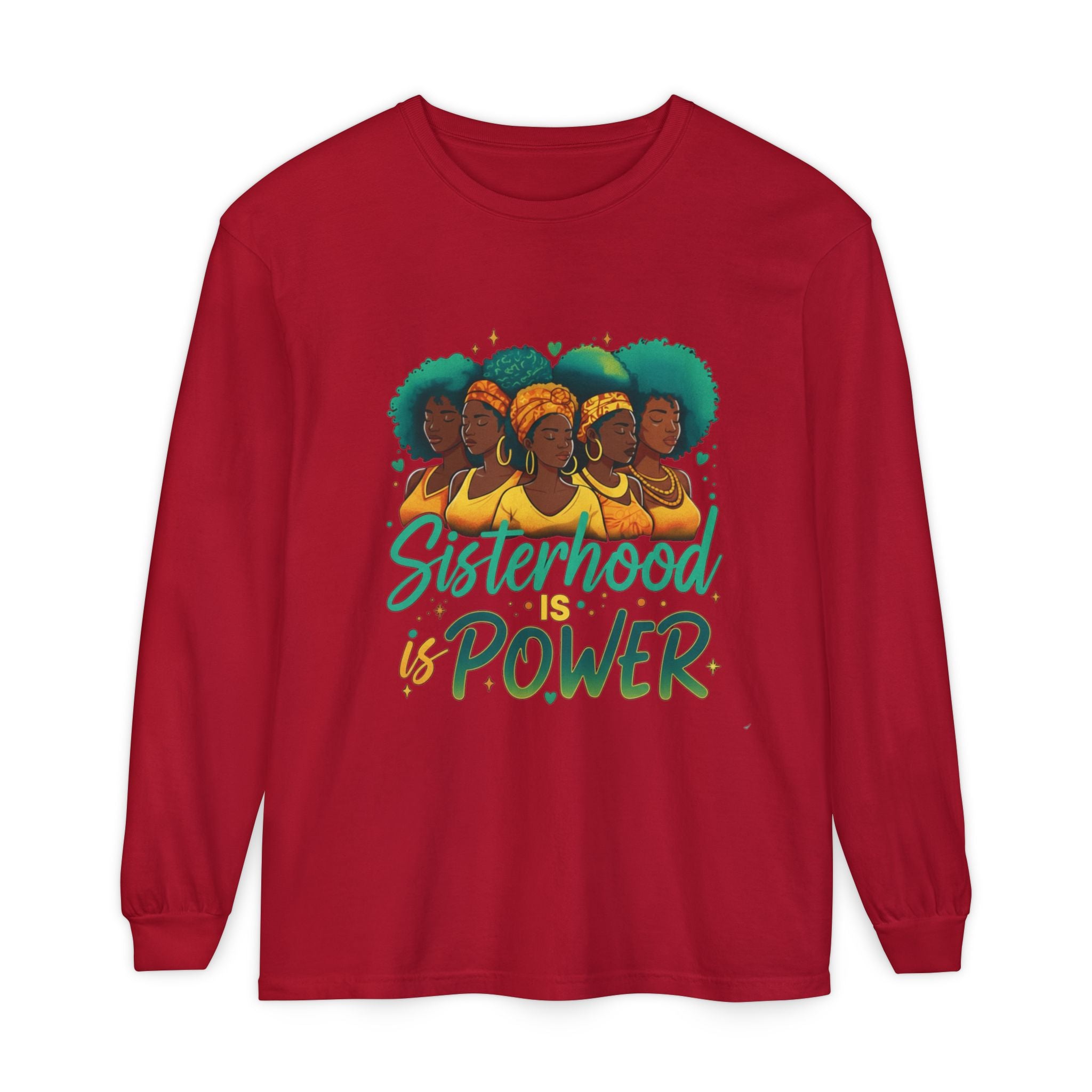 Sisterhood Power Long Sleeve T-Shirt, Unisex Tee for Empowerment, Gift for Friends, Women's Day, Birthday Gift, Casual Wear