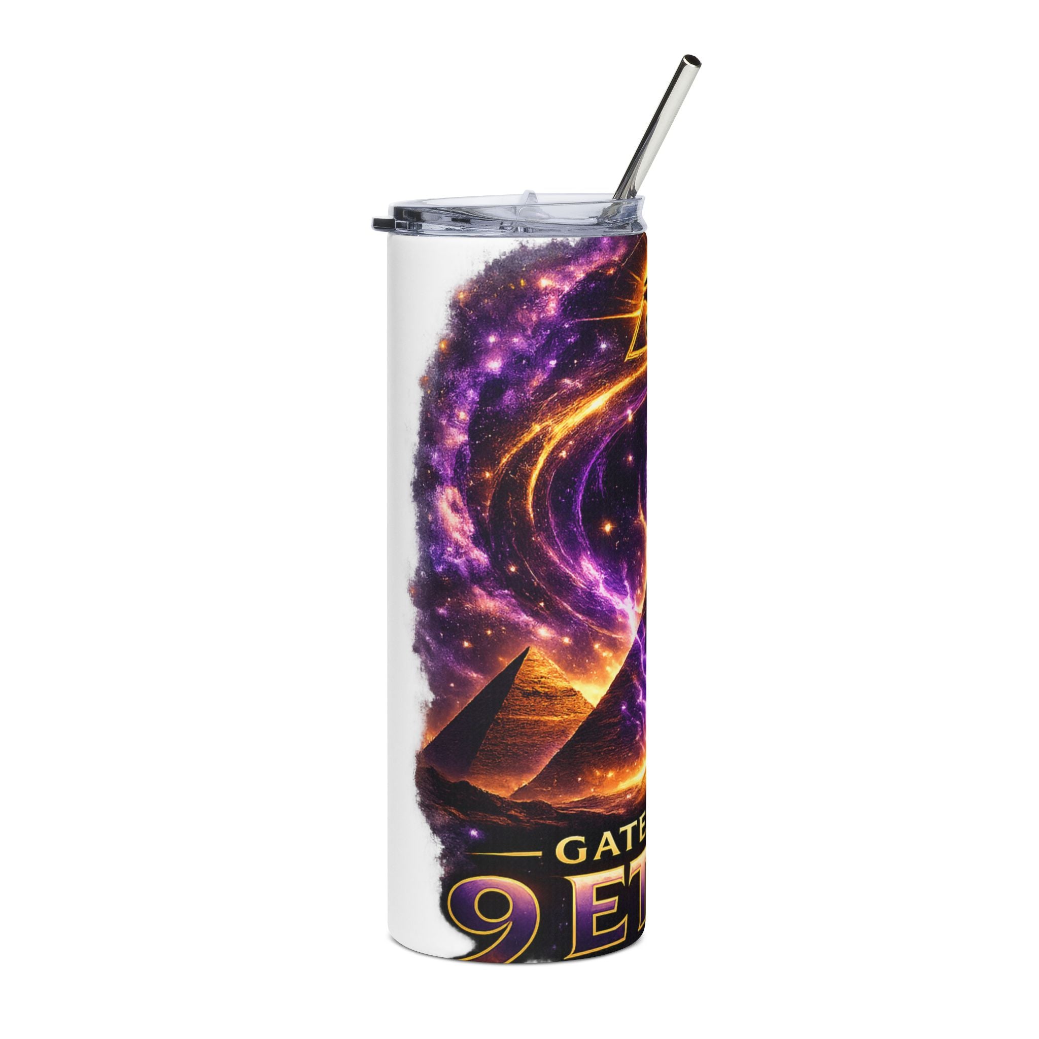 20oz Tumbler — Gateway to Ether Pyramid & Eye Cosmic Design