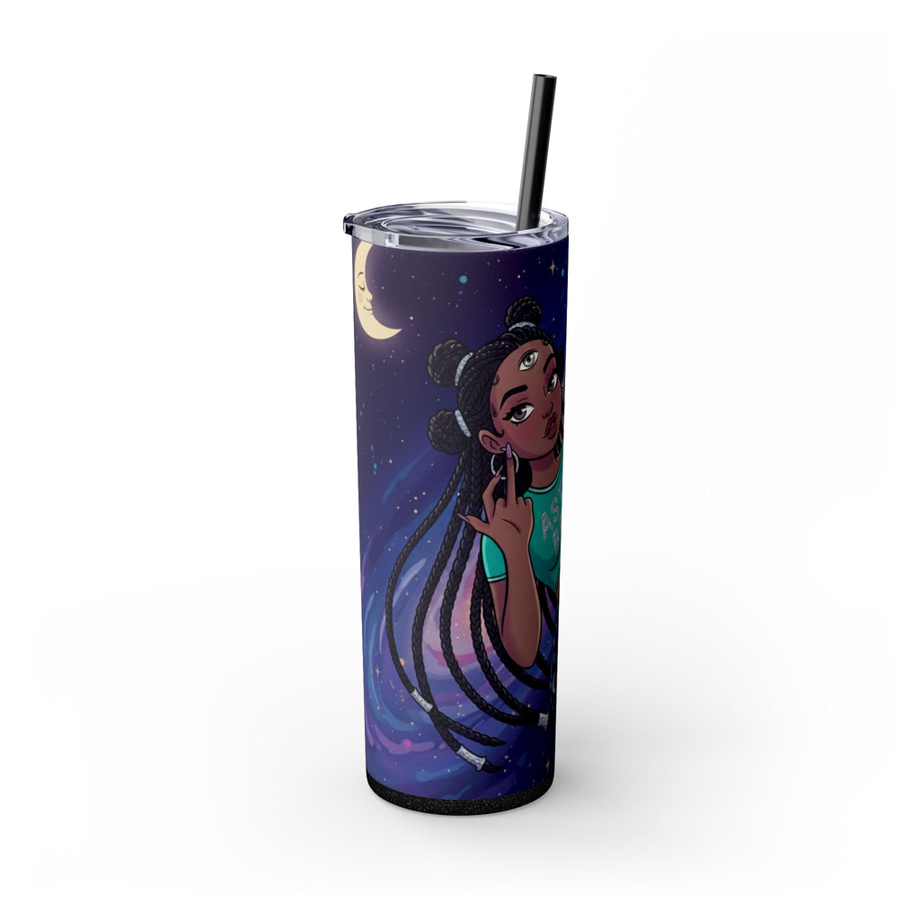 Astro Babe Skinny Tumbler — 20oz Cosmic Straw Cup