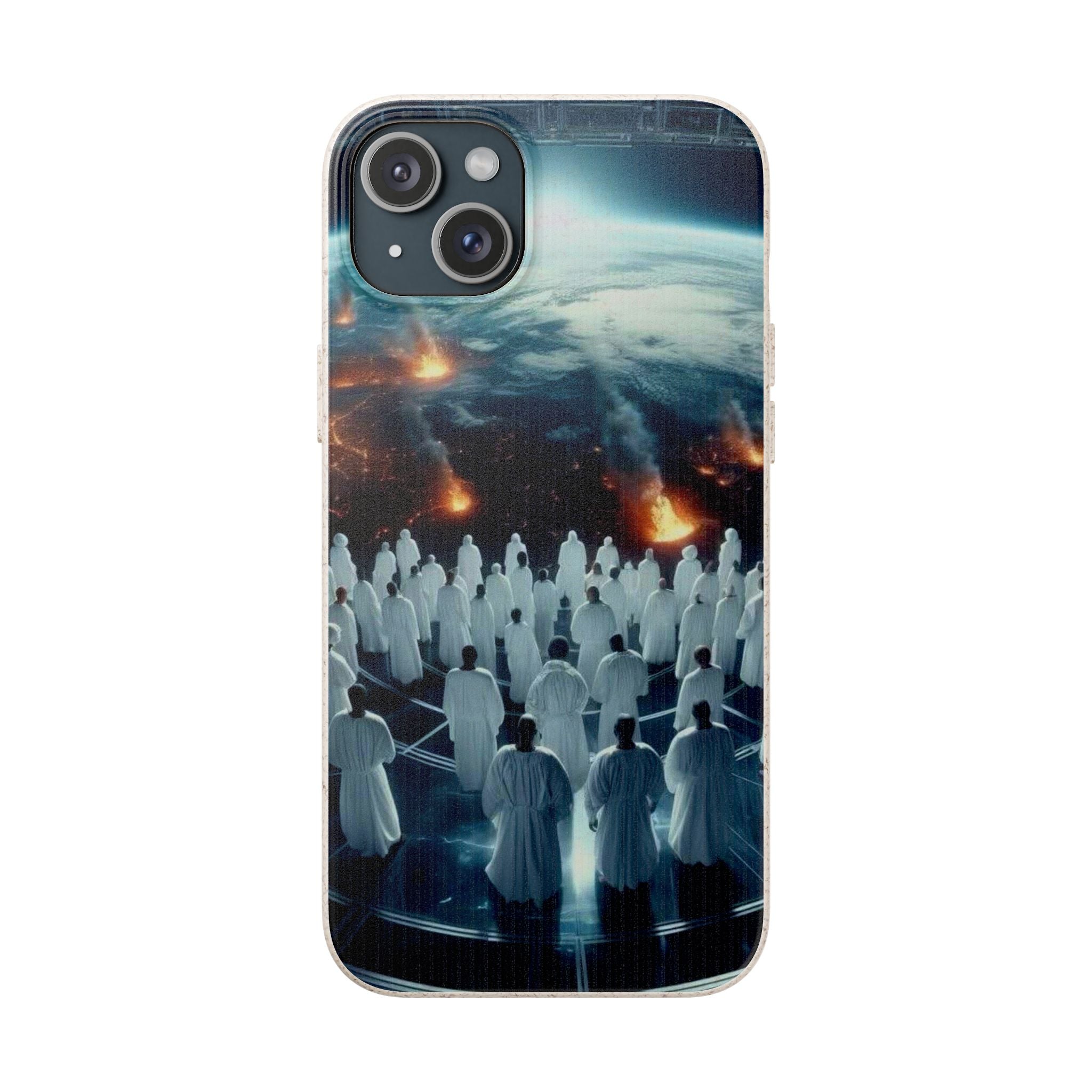 Galactic Gathering Biodegradable Phone Case - Eco-Friendly Cosmic Design