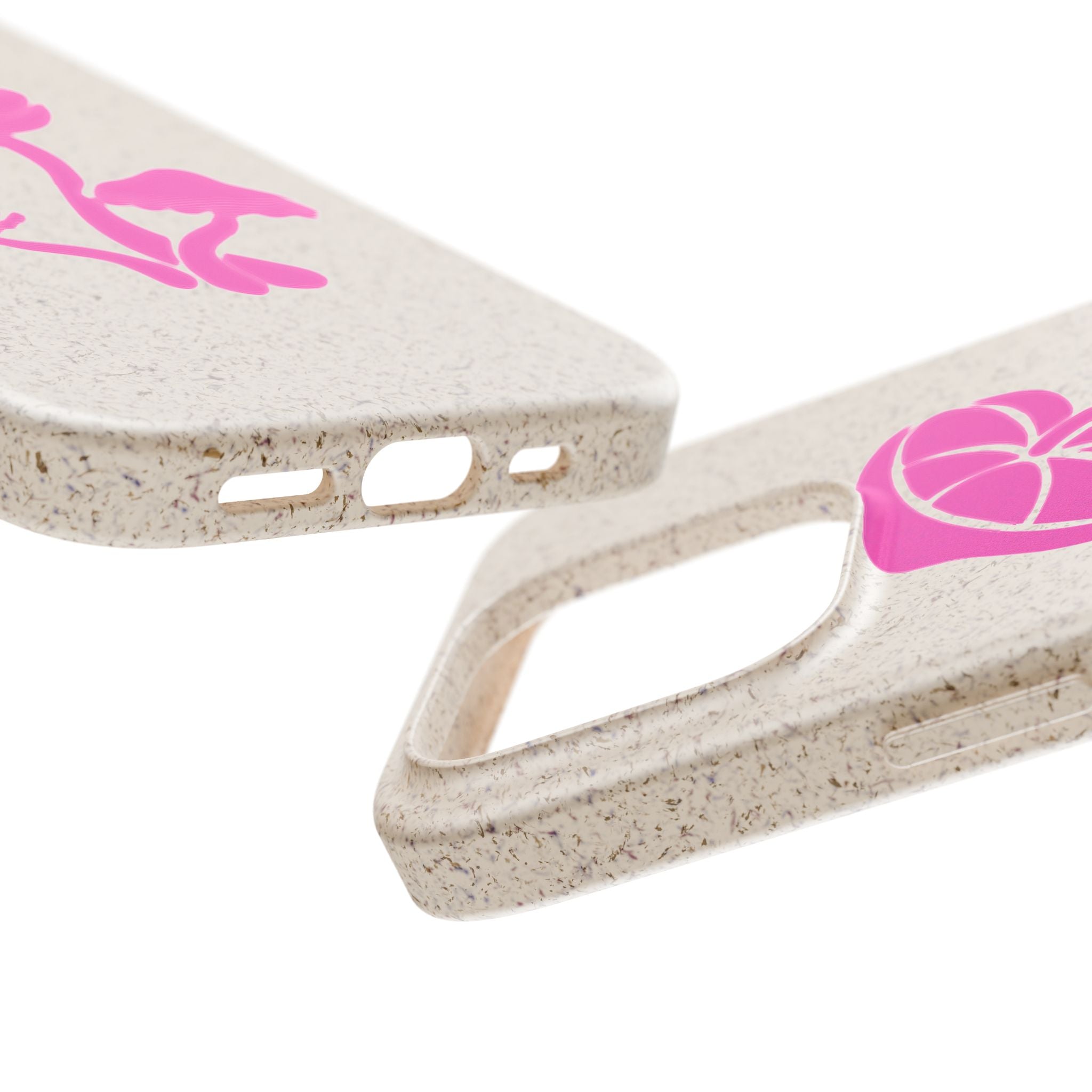 Eco-Friendly Phone Case with Pink Mushroom Design, Biodegradable Phone Cover, Sustainable Gift for Nature Lovers, Earth Day Gift, Cute Phone