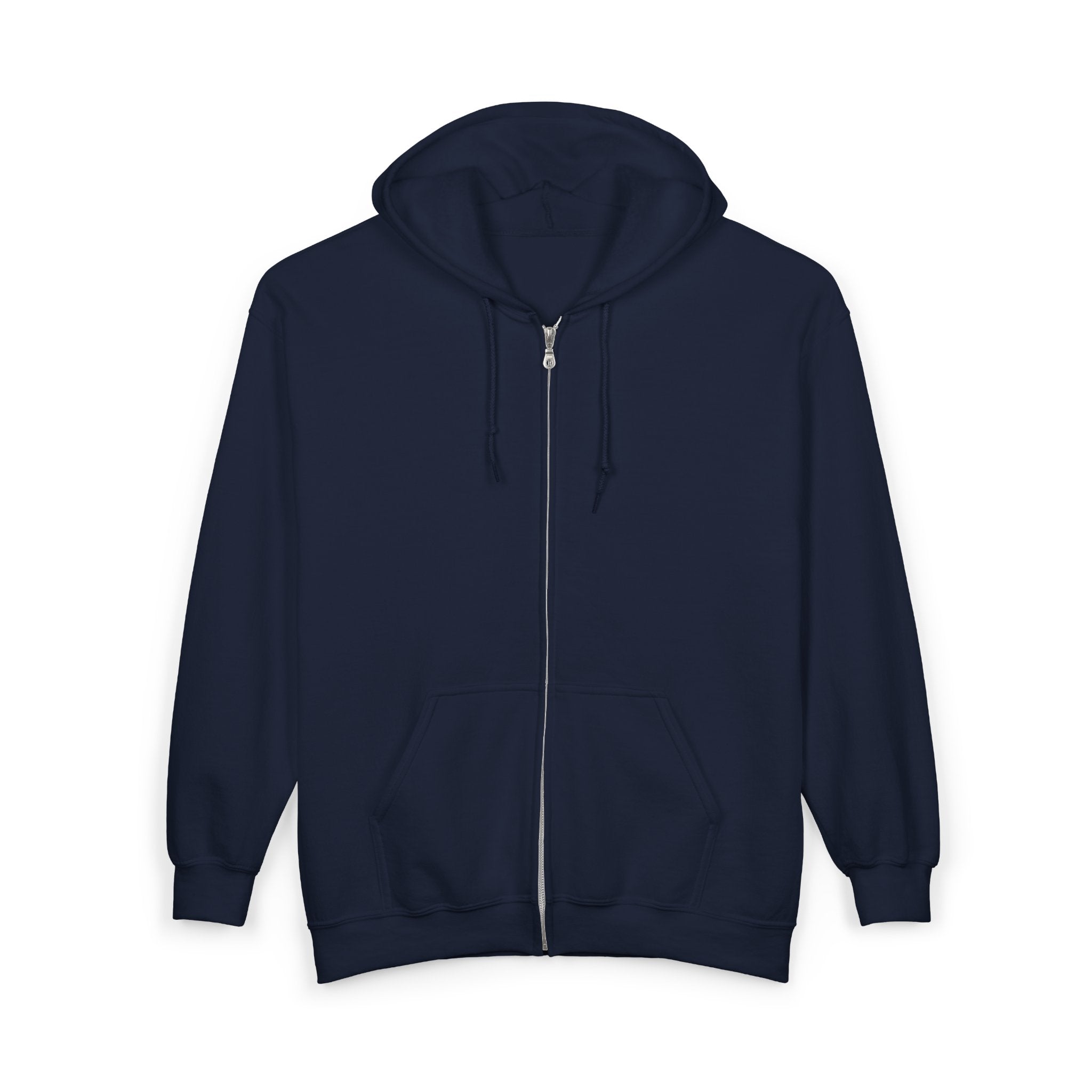 Illuminated Skull Zip Hoodie — All-Seeing Eye Graphic Back Printify