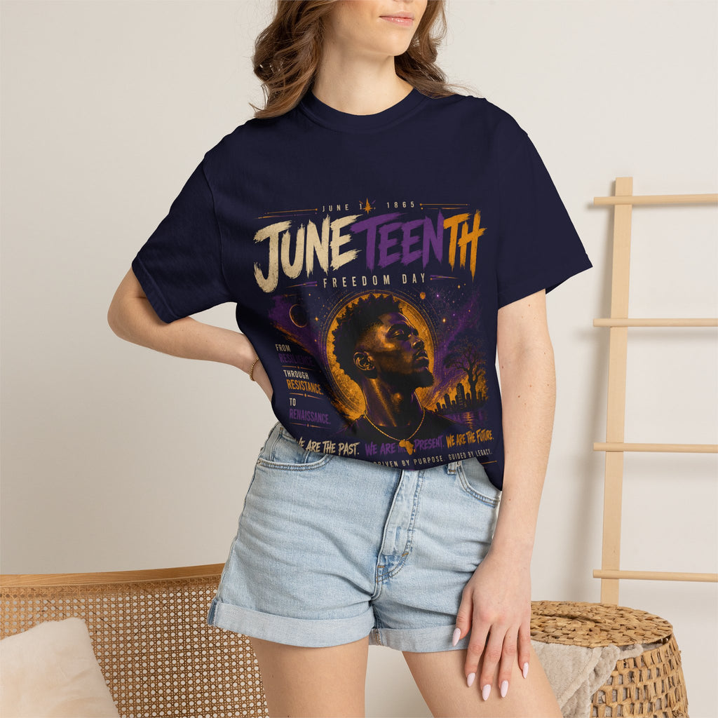 Juneteenth Celebration T-Shirt — 'Juneteenth' Graphic Tee (Resilience, Remembrance)