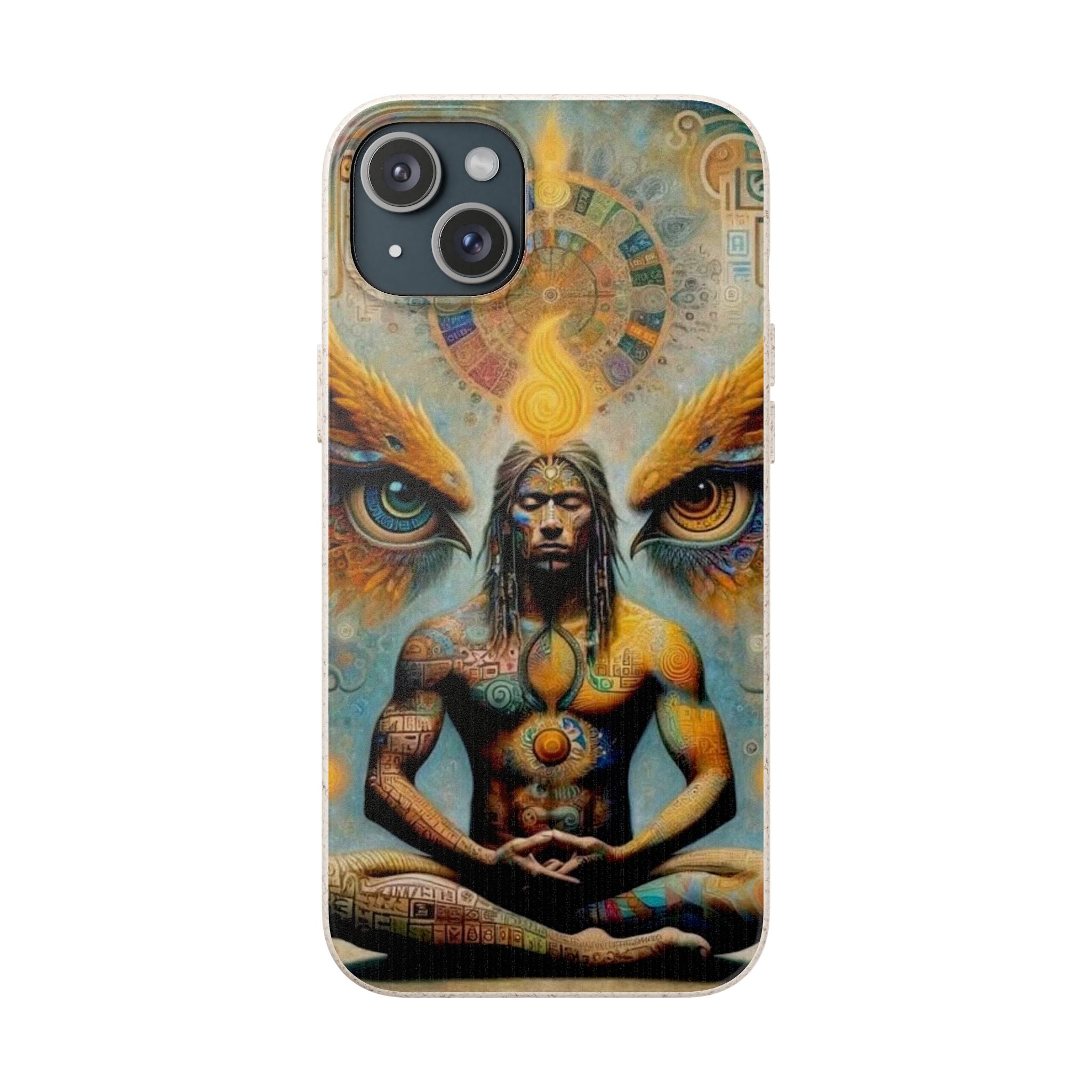 Eco-Friendly Biodegradable Phone Case with Spiritual Design
