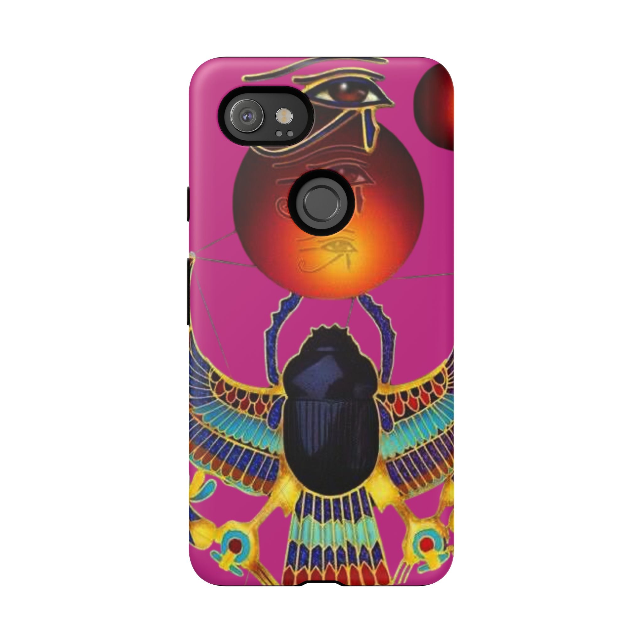 Vibrant Phone Case with Egyptian Inspired Design, Durable Phone Cover, Unique Gift for Her, Artful Accessory for Everyday Use
