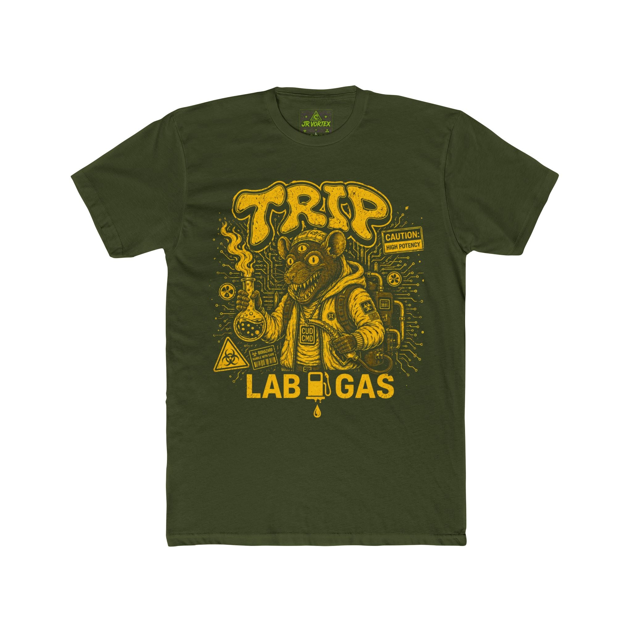 Trip Lab Gas Tee — Psychedelic Rat Scientist Graphic T-Shirt