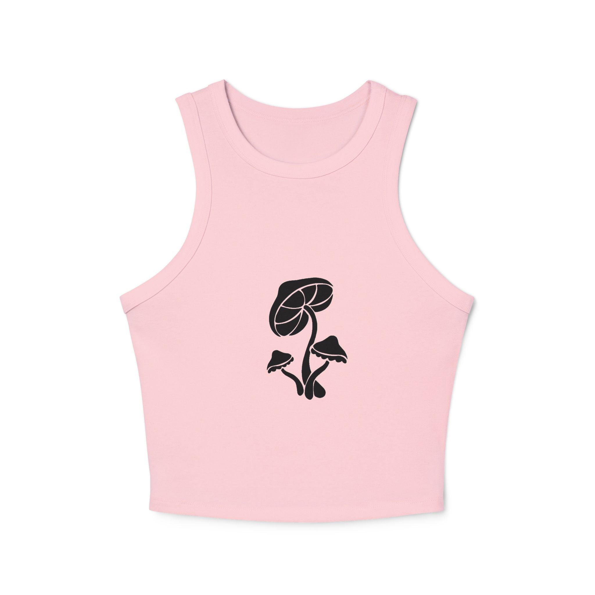 Retro Floral Women's Micro Rib Racer Tank Top, Casual Summer Top, Boho Style Shirt, Gift for Her, Festival Wear, Comfortable Layering Printify
