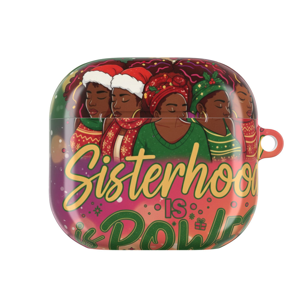 AirPod Case — "Sisterhood Is Power" Holiday African American Women Design🎁