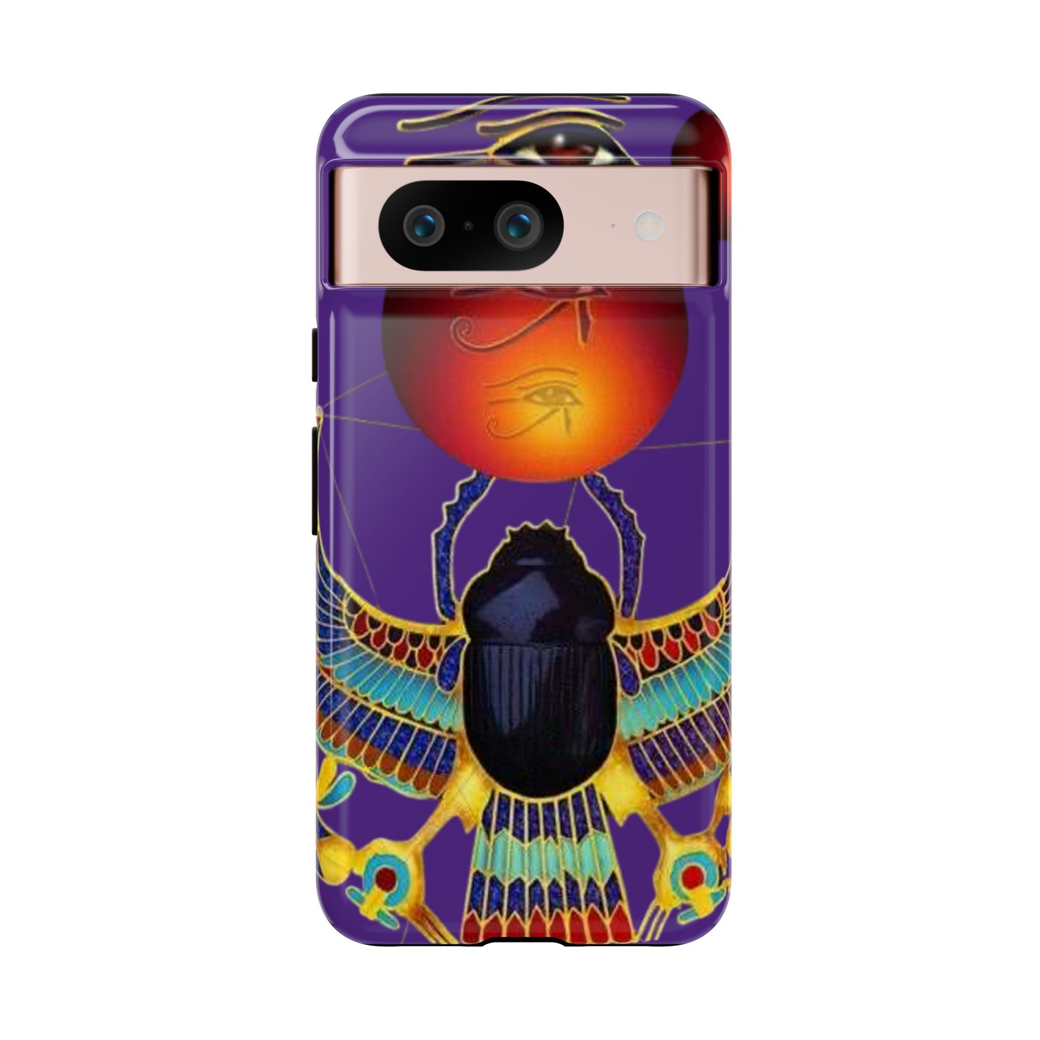 Colorful Phone Case with Egyptian-Inspired Design, Tough Cases for Gift, Phone Protection, Unique Accessories, Festival Style, Phone Cover