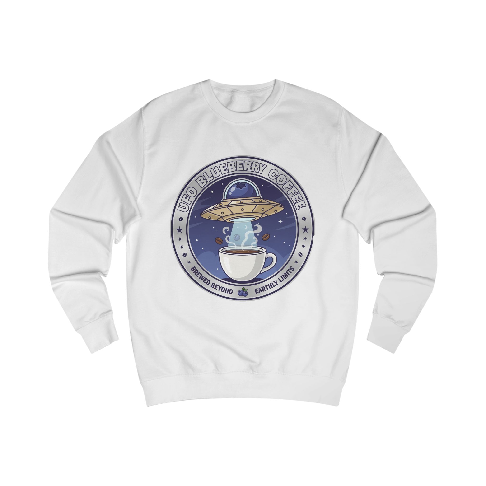 Alien Coffee Club Sweatshirt — "We Come in Espresso" Space Café Crewneck