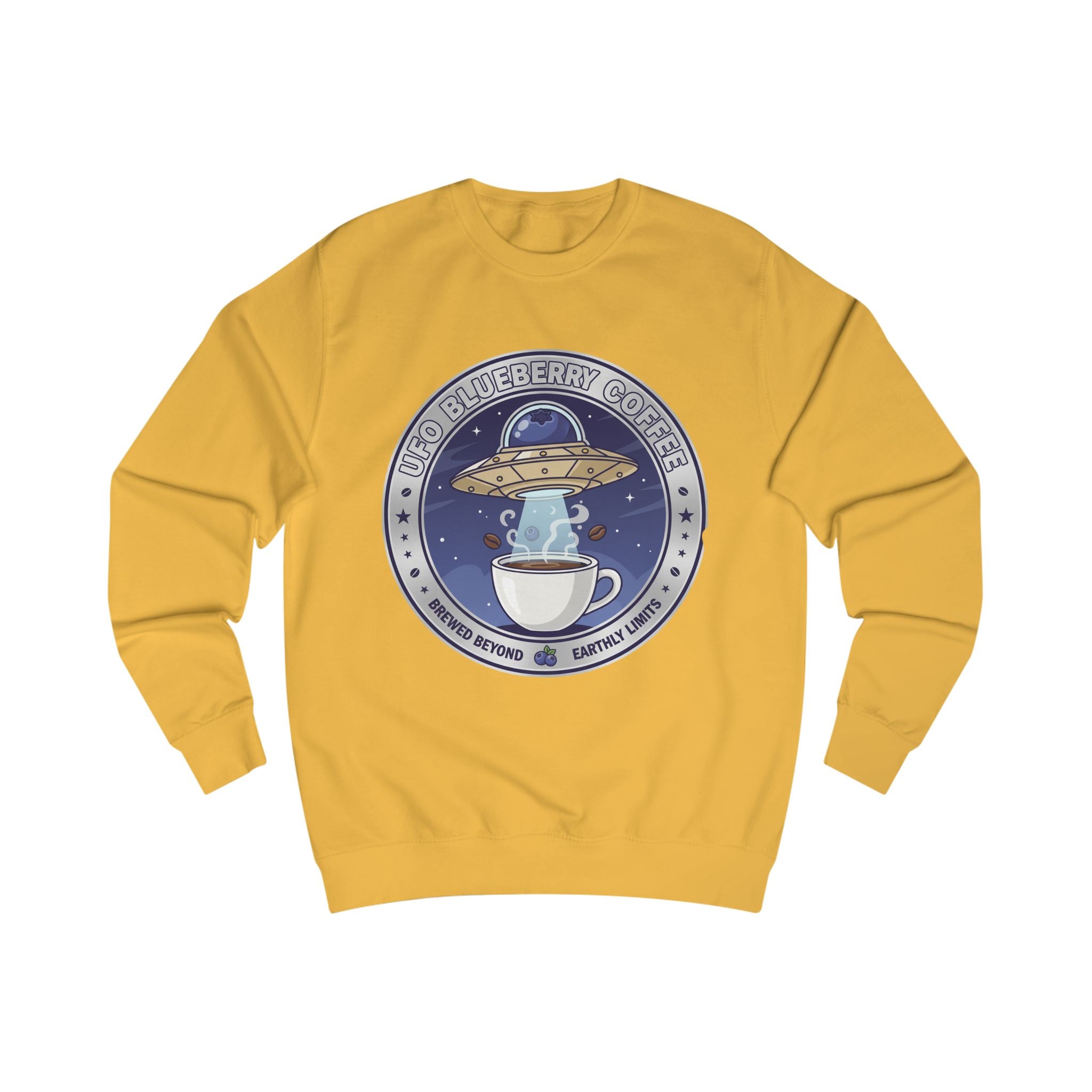 Alien Coffee Club Sweatshirt — "We Come in Espresso" Space Café Crewneck