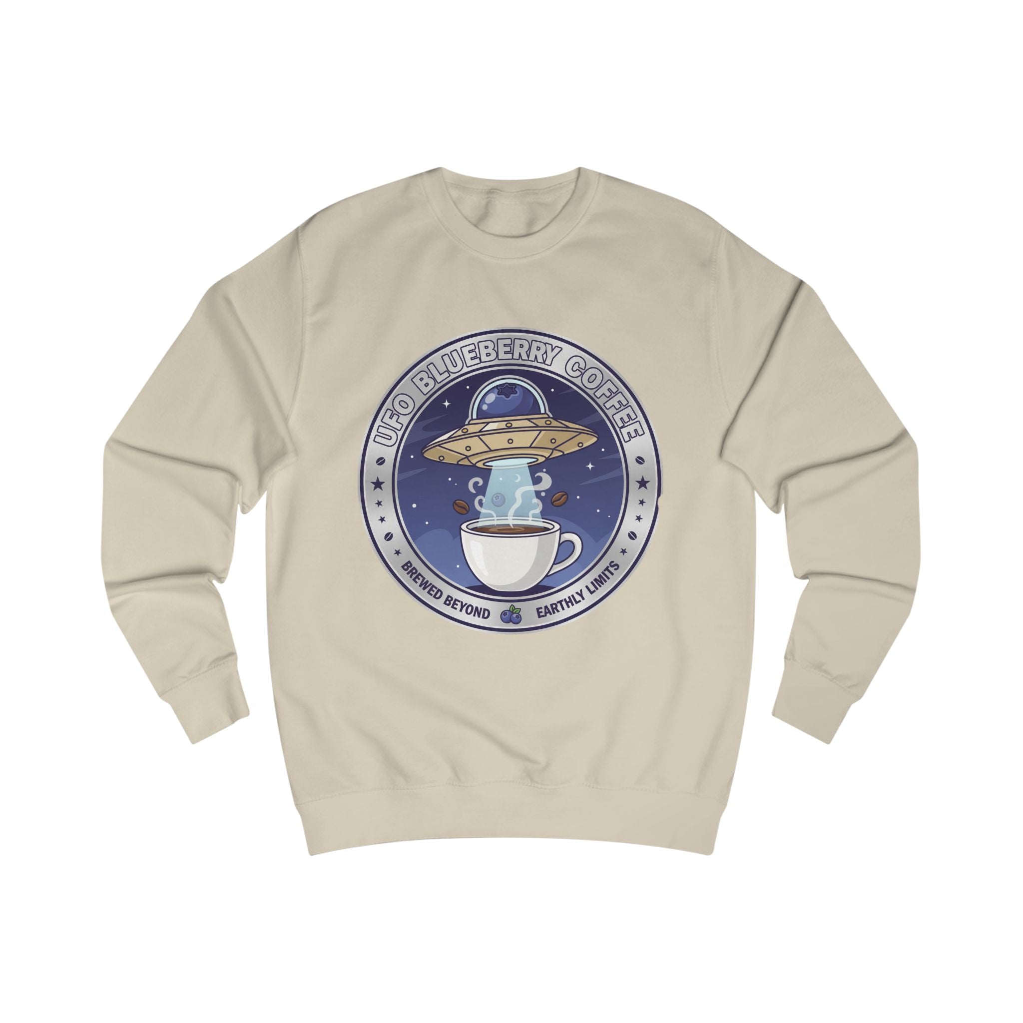 Alien Coffee Club Sweatshirt — "We Come in Espresso" Space Café Crewneck