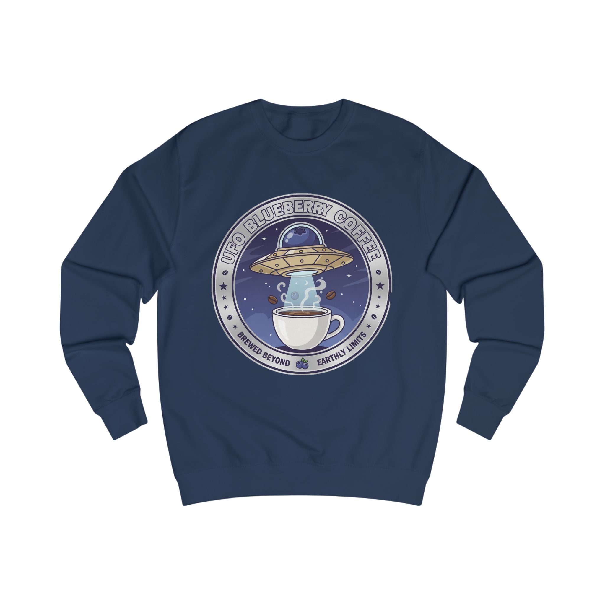 Alien Coffee Club Sweatshirt — "We Come in Espresso" Space Café Crewneck