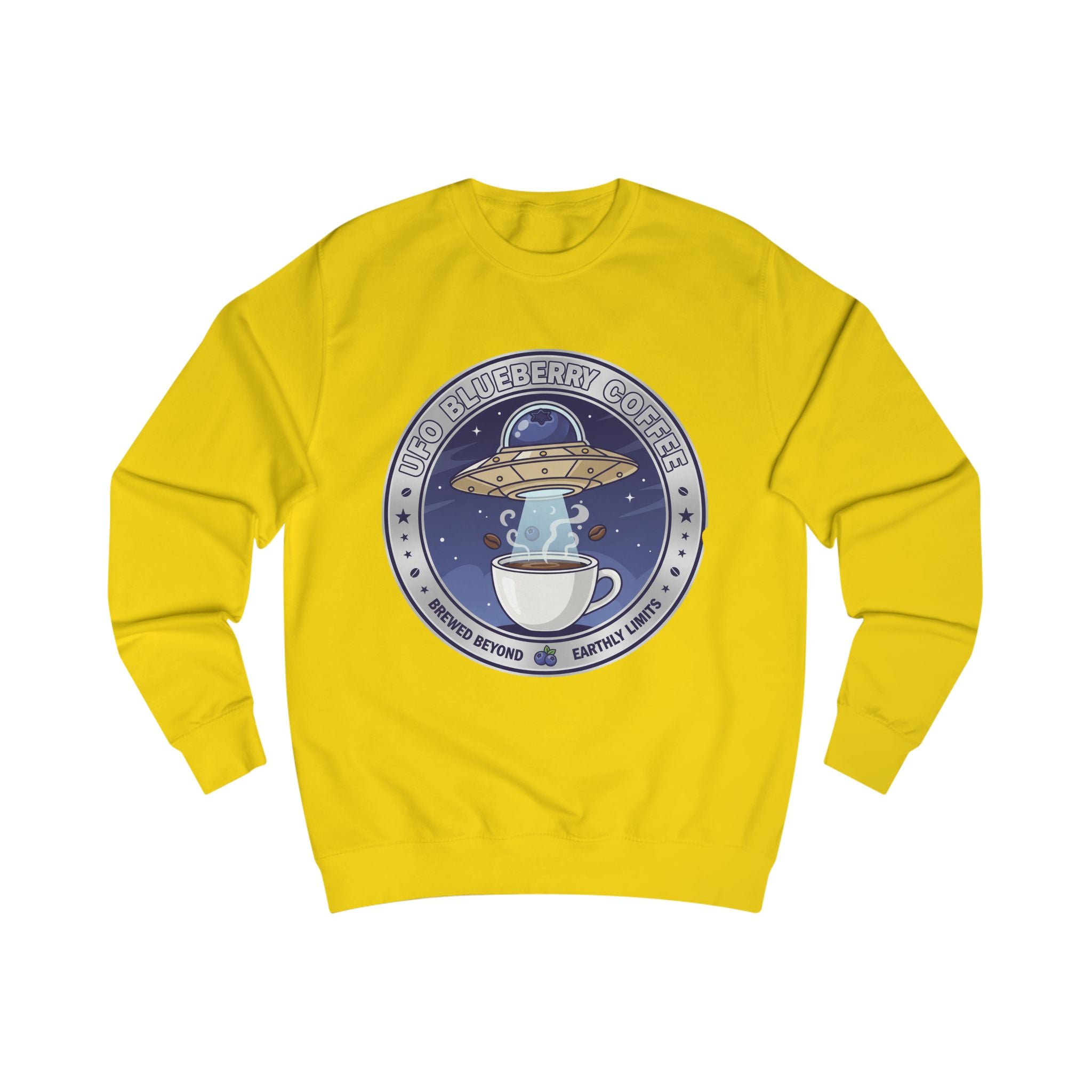Alien Coffee Club Sweatshirt — "We Come in Espresso" Space Café Crewneck