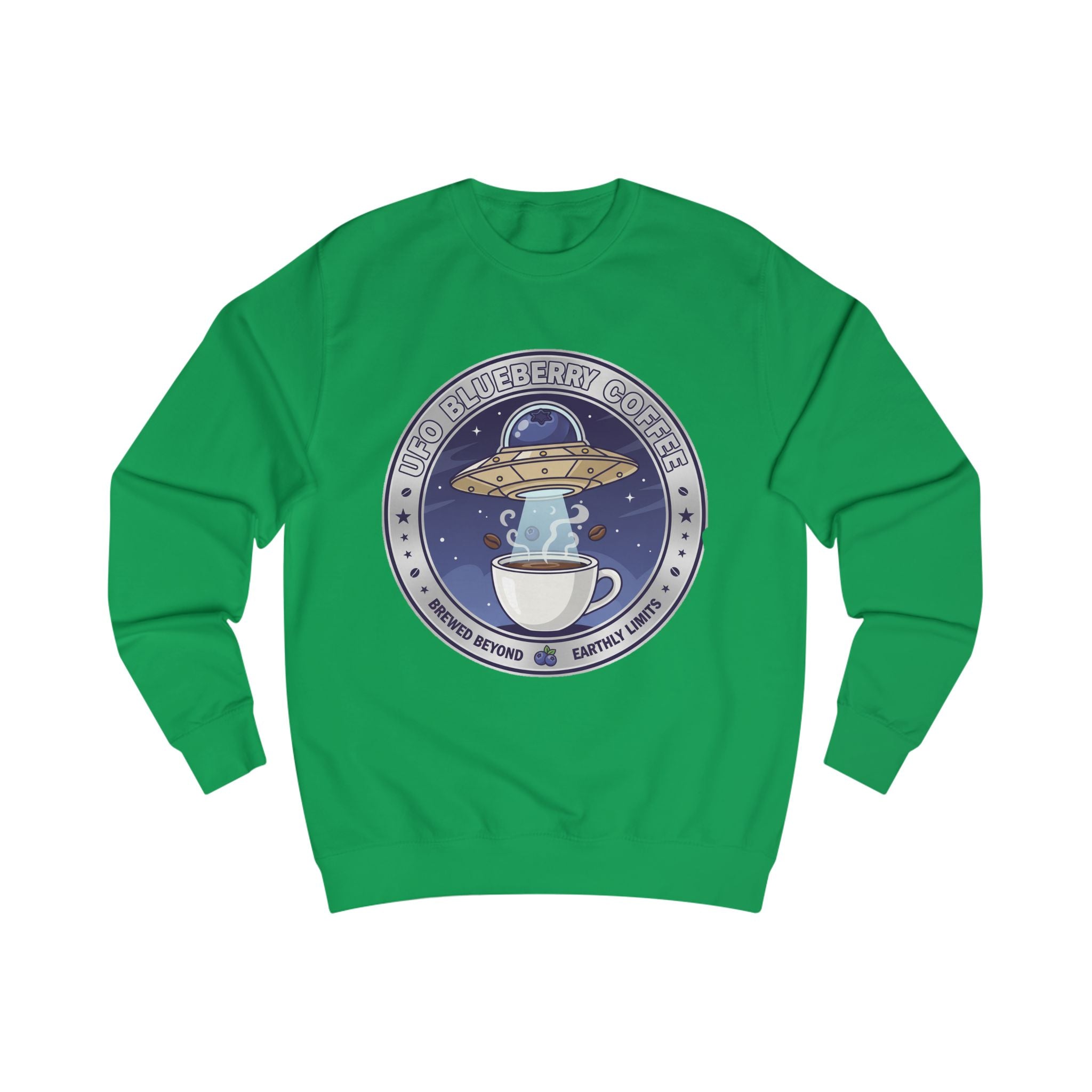 Alien Coffee Club Sweatshirt — "We Come in Espresso" Space Café Crewneck
