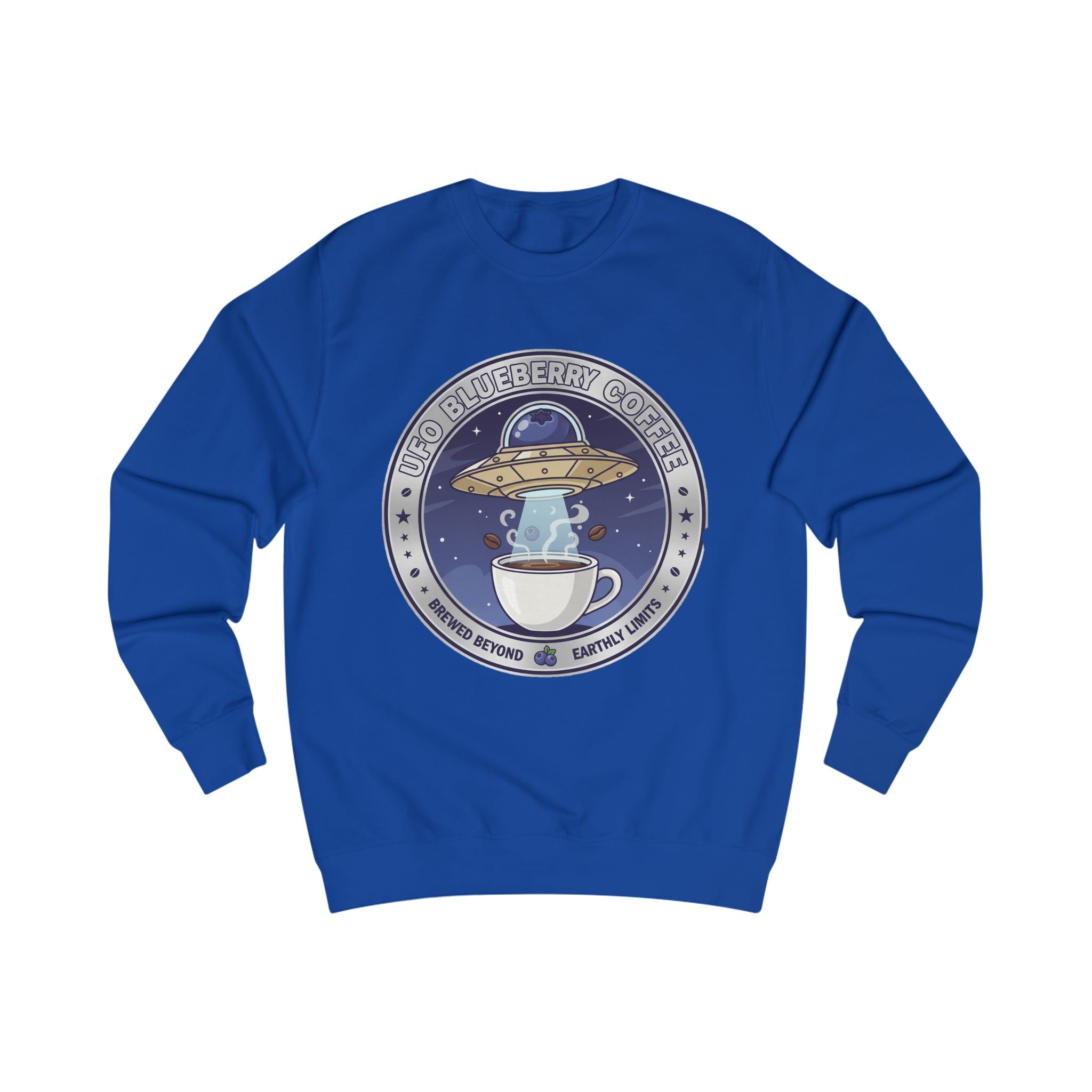 Alien Coffee Club Sweatshirt — "We Come in Espresso" Space Café Crewneck