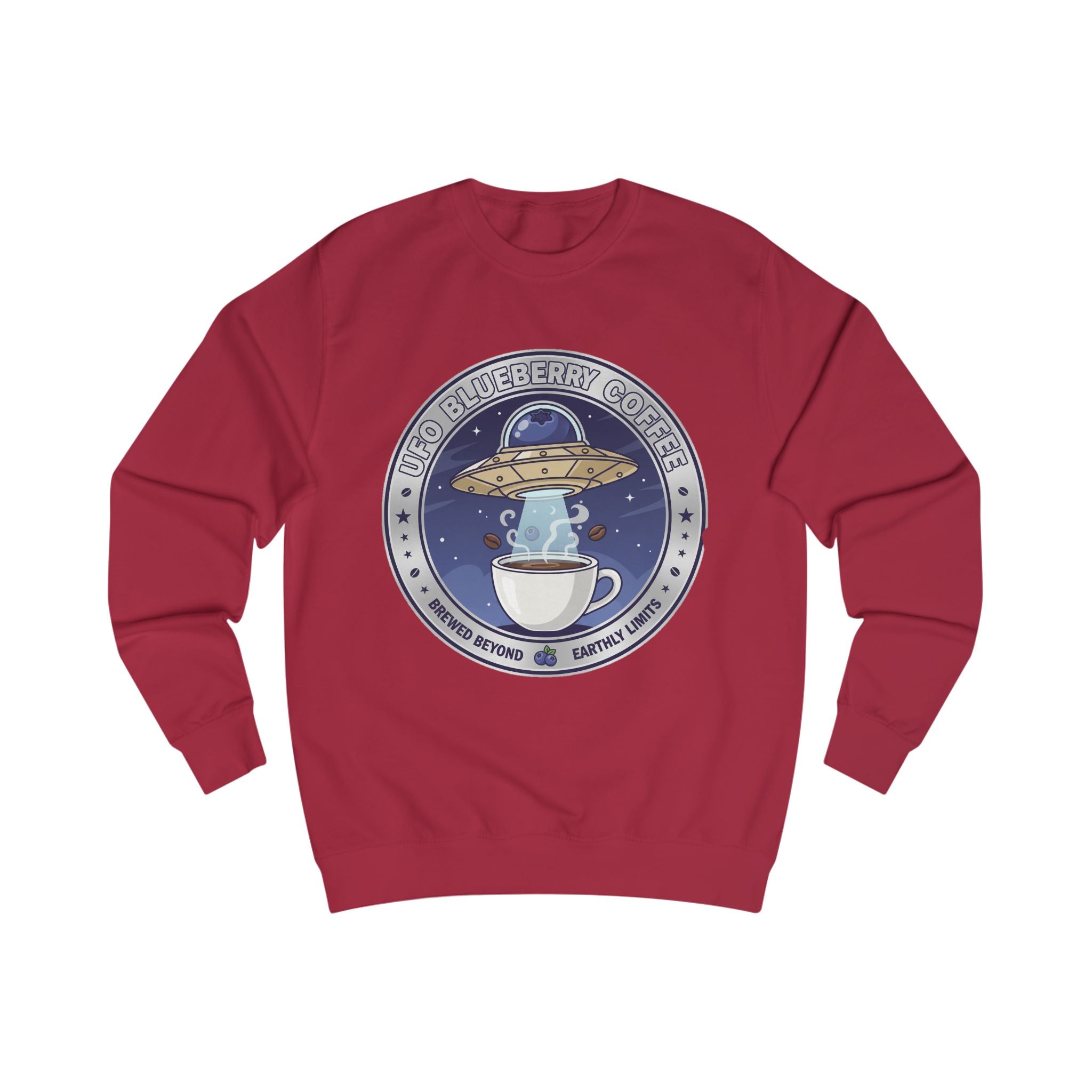 Alien Coffee Club Sweatshirt — "We Come in Espresso" Space Café Crewneck