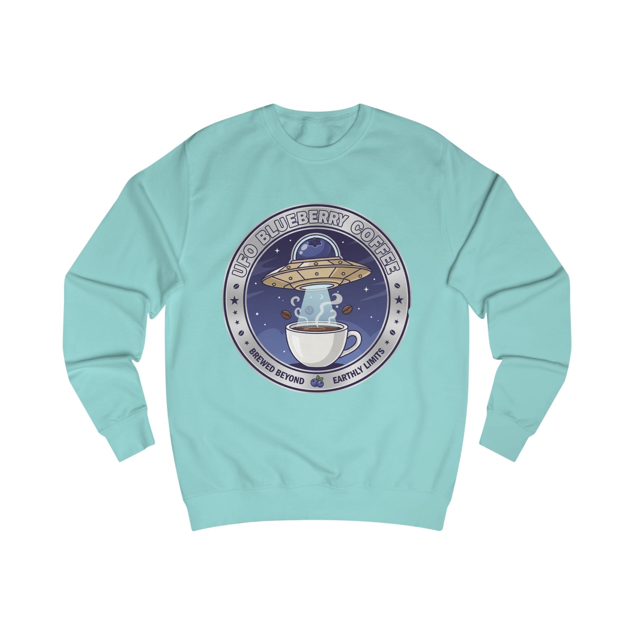 Alien Coffee Club Sweatshirt — "We Come in Espresso" Space Café Crewneck