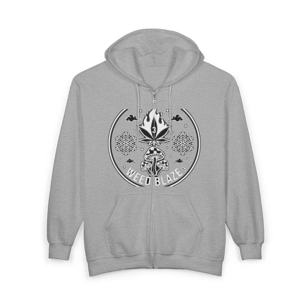 Just Blaze Zip Hoodie — Artist Name Graphic Full‑Zip Sweatshirt