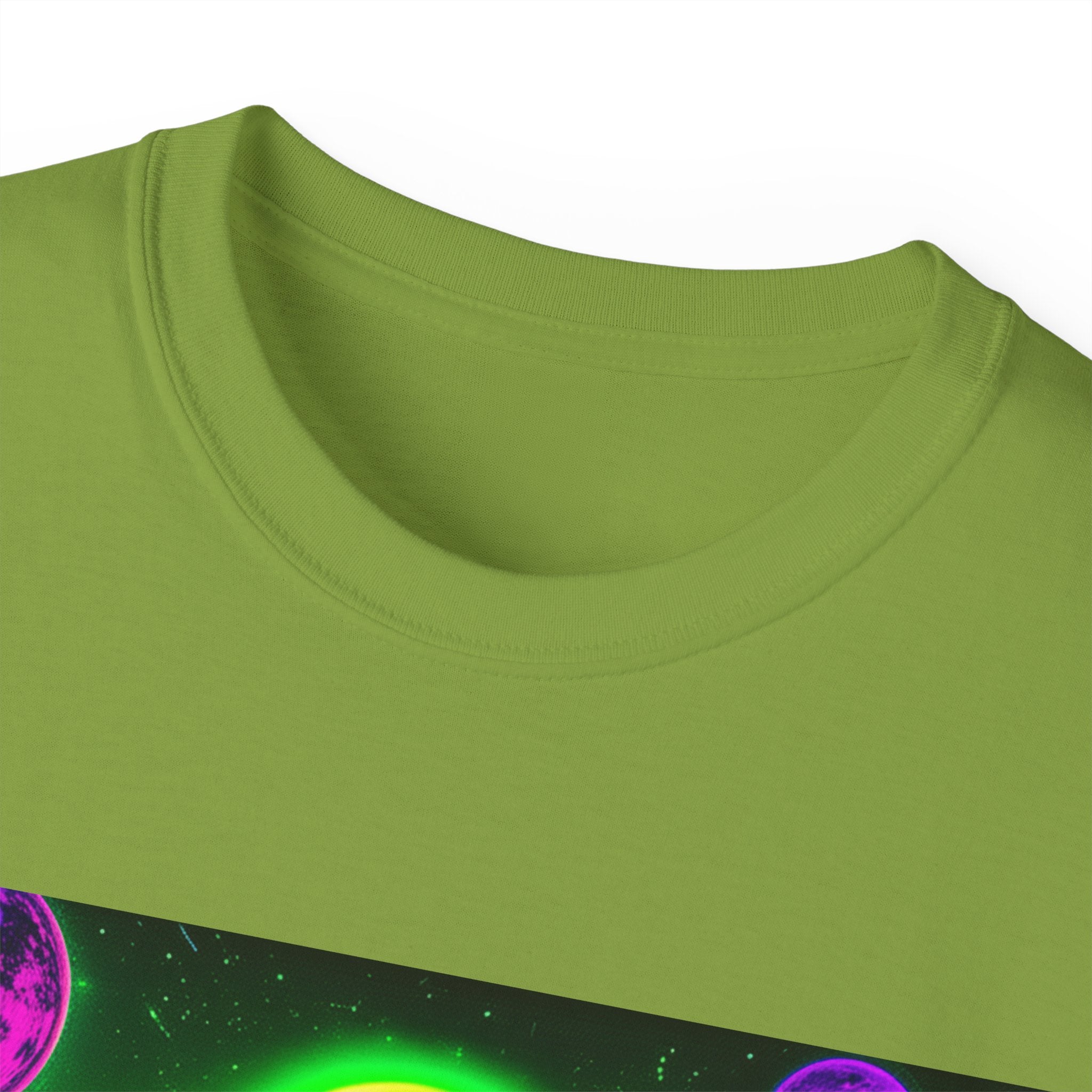 Cosmic Alien UFO Graphic T-Shirt | Neon Sci-Fi Streetwear Tee Printify