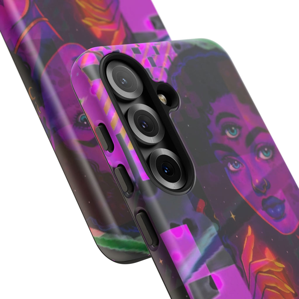 Third-Eye Goddess Phone Case — Neon Psychic Art iPhone Cover