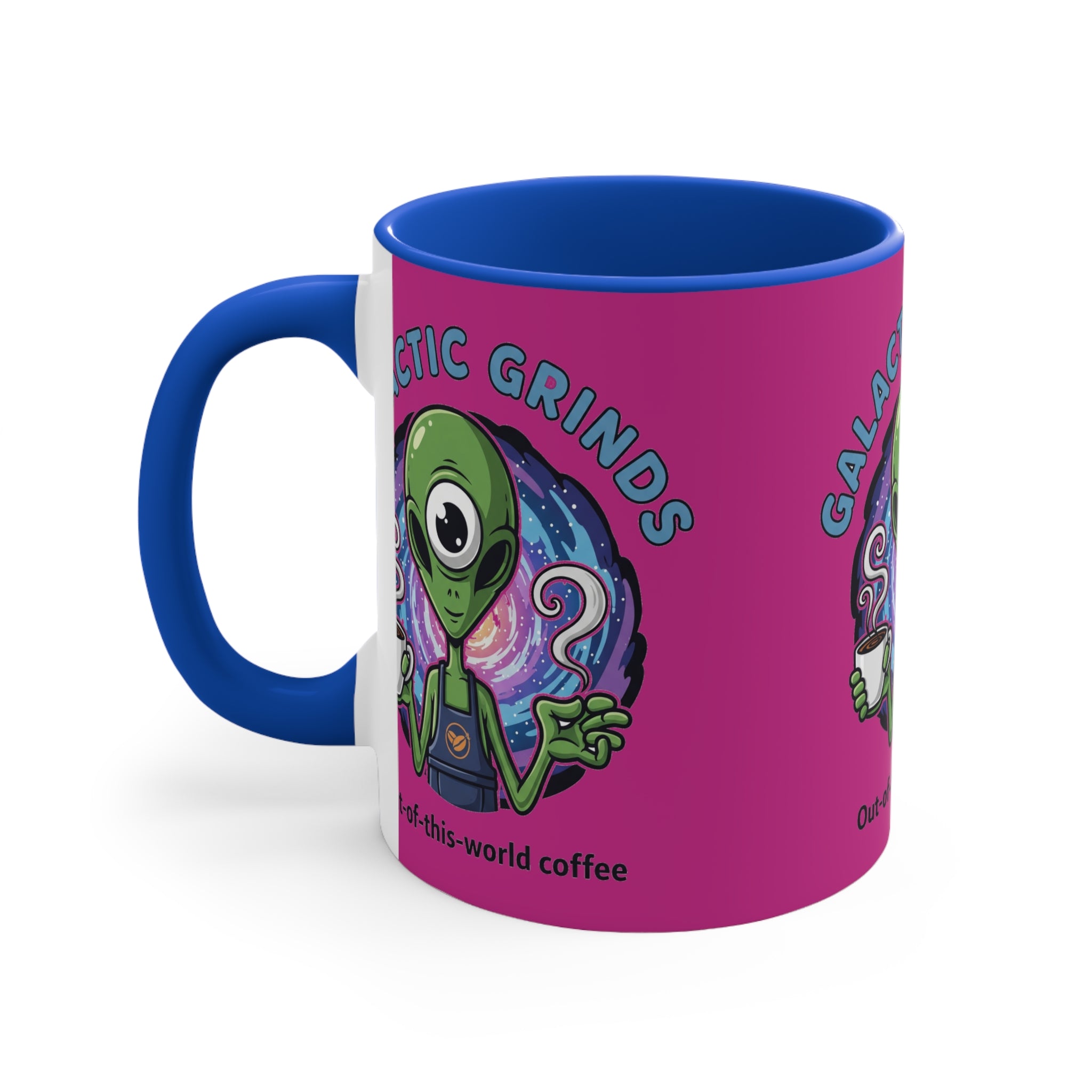 Galactic Grinds Alien Accent Mug | Fun Coffee Lover Gift | Unique Space-Themed Drinkware | Quirky Kitchen Decor | Perfect for [...]☕️