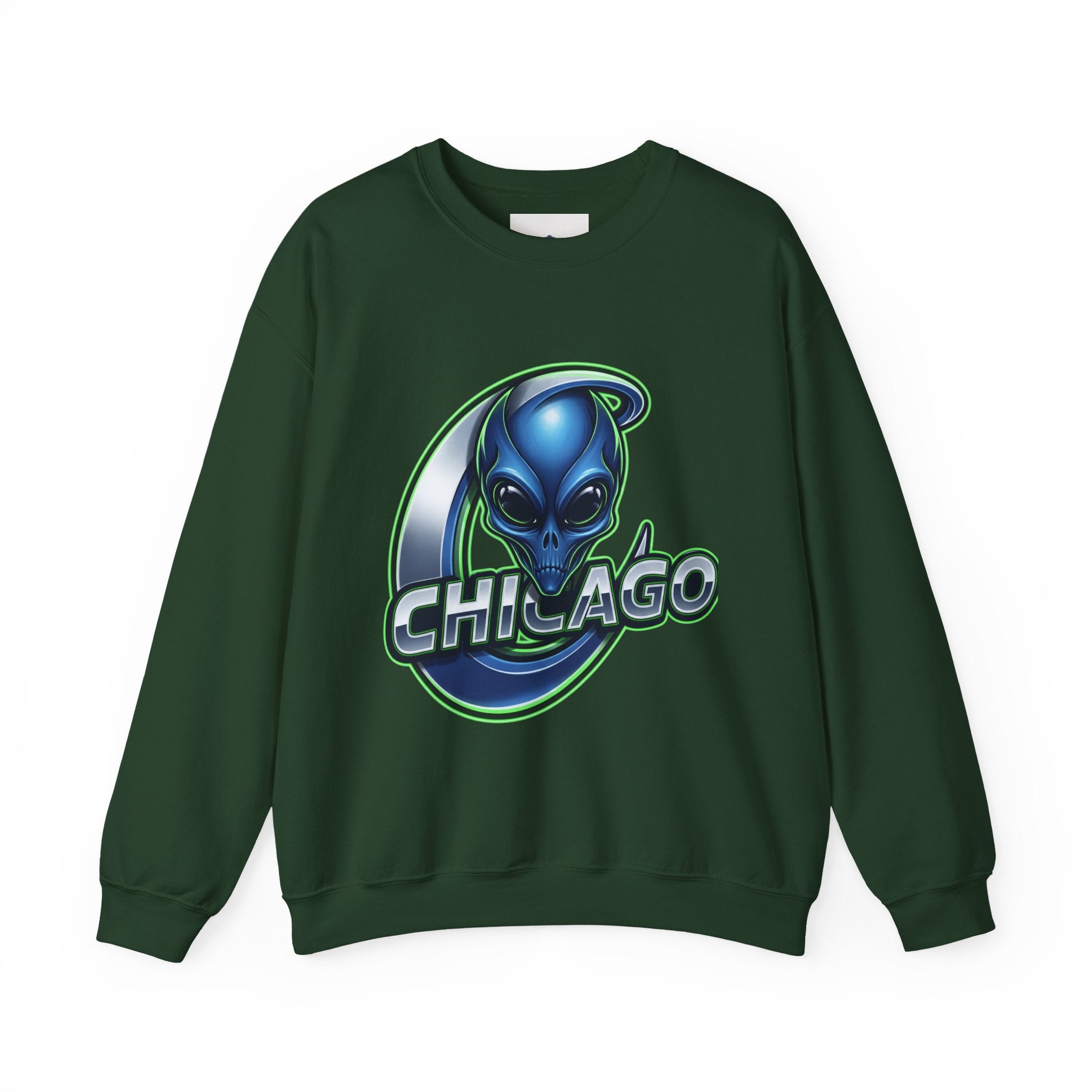 Chicago Alien Sweatshirt — Alien Graphic Crewneck