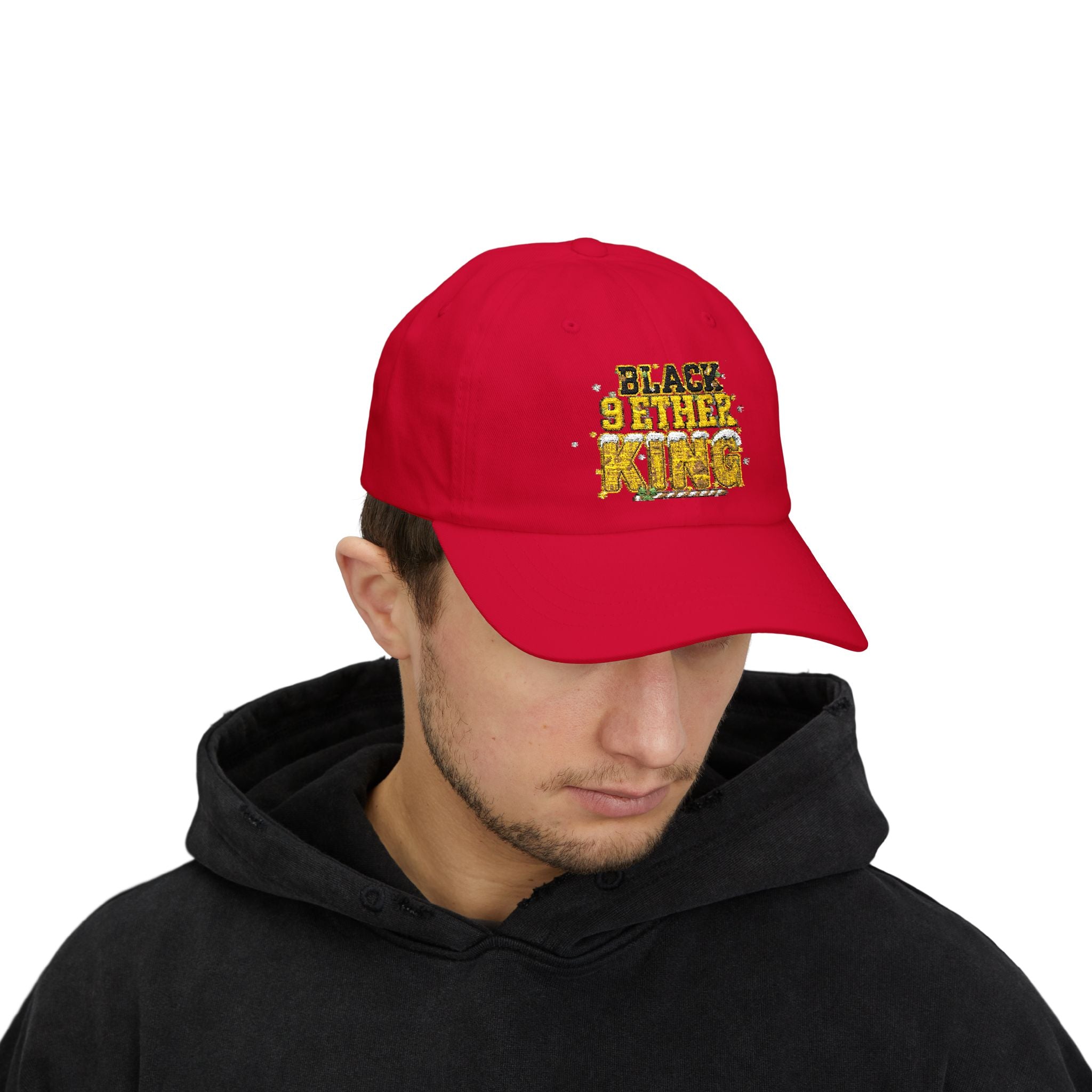 Black Father King Dad Cap — "Black Father King" Embroidered Baseball Hat