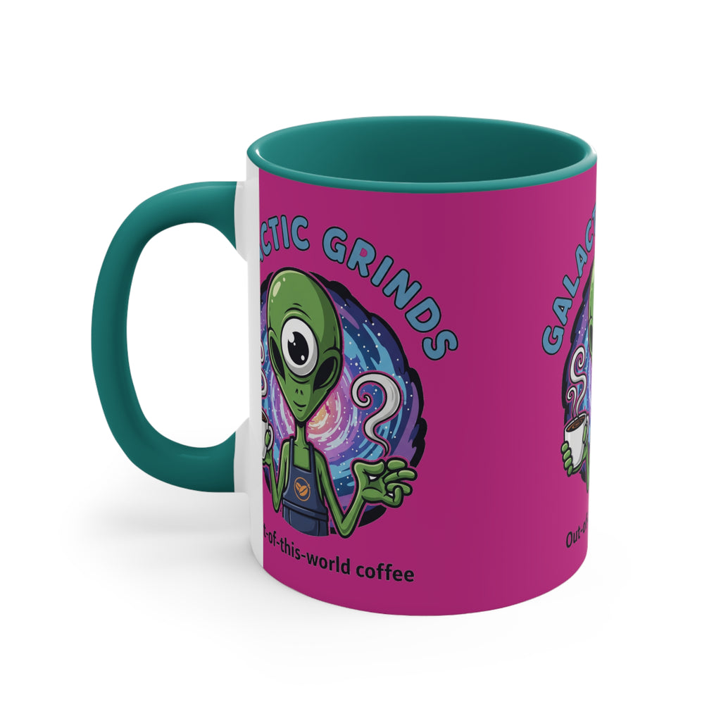Galactic Grinds Alien Accent Mug | Fun Coffee Lover Gift | Unique Space-Themed Drinkware | Quirky Kitchen Decor | Perfect for [...]☕️