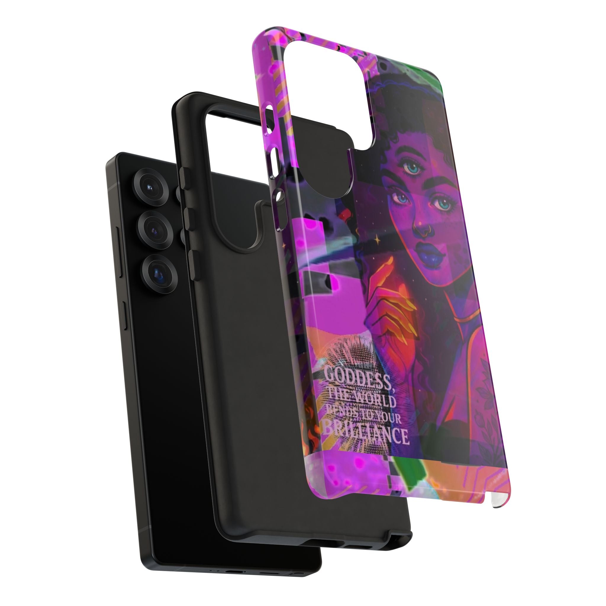 Third-Eye Goddess Phone Case — Neon Psychic Art iPhone Cover