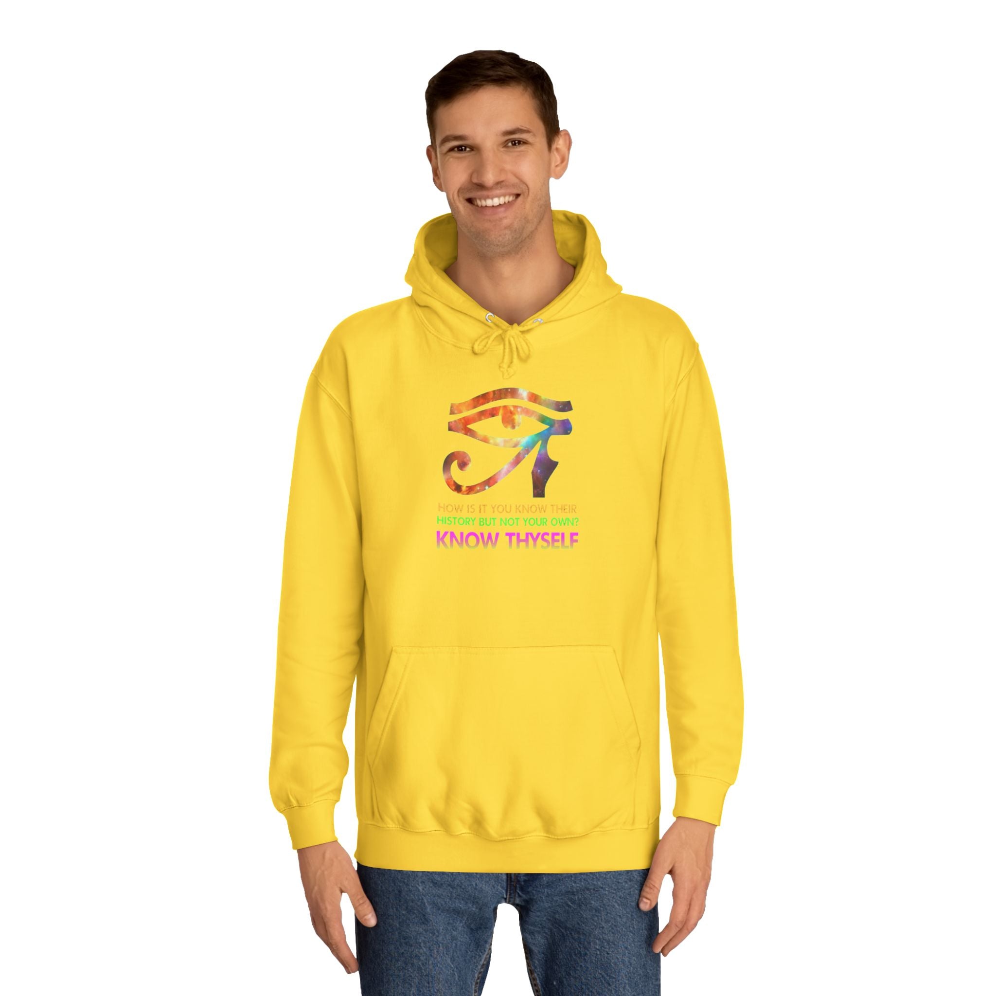 Know Thyself Hoodie — Inspirational College Sweatshirt