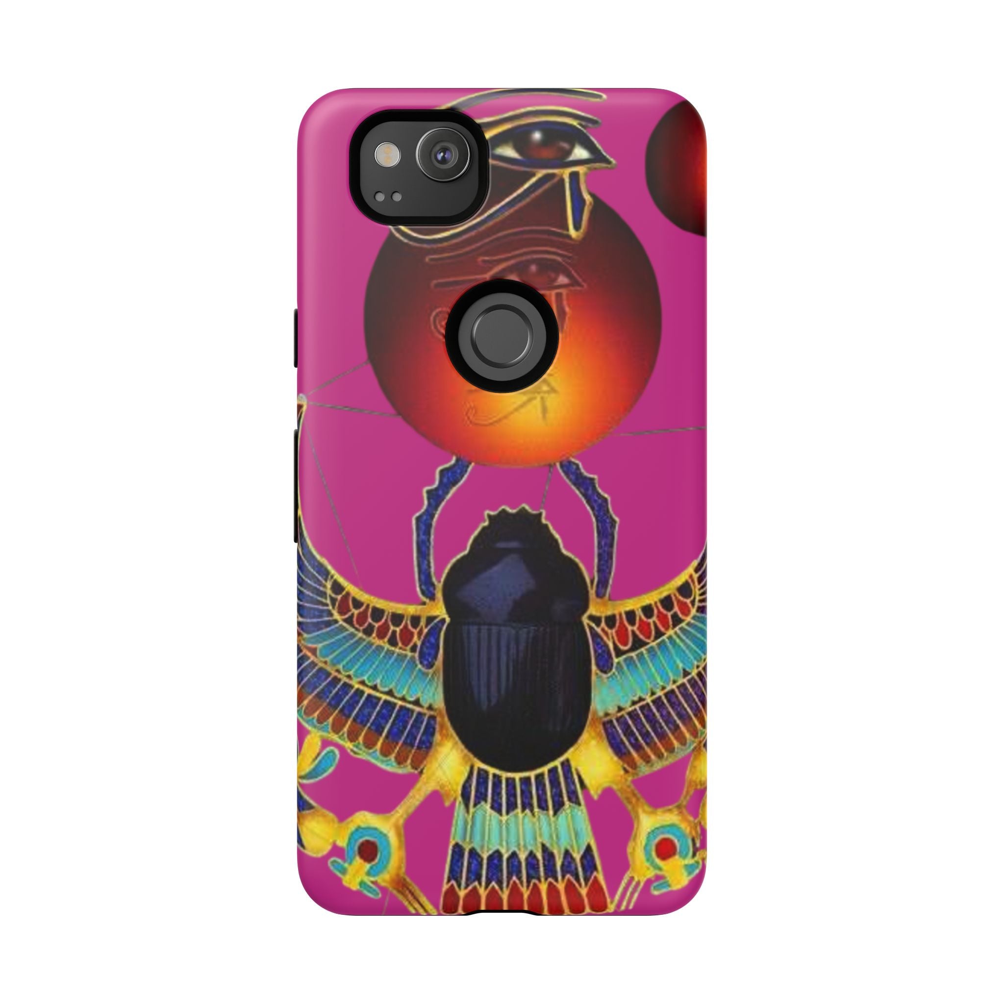 Vibrant Phone Case with Egyptian Inspired Design, Durable Phone Cover, Unique Gift for Her, Artful Accessory for Everyday Use