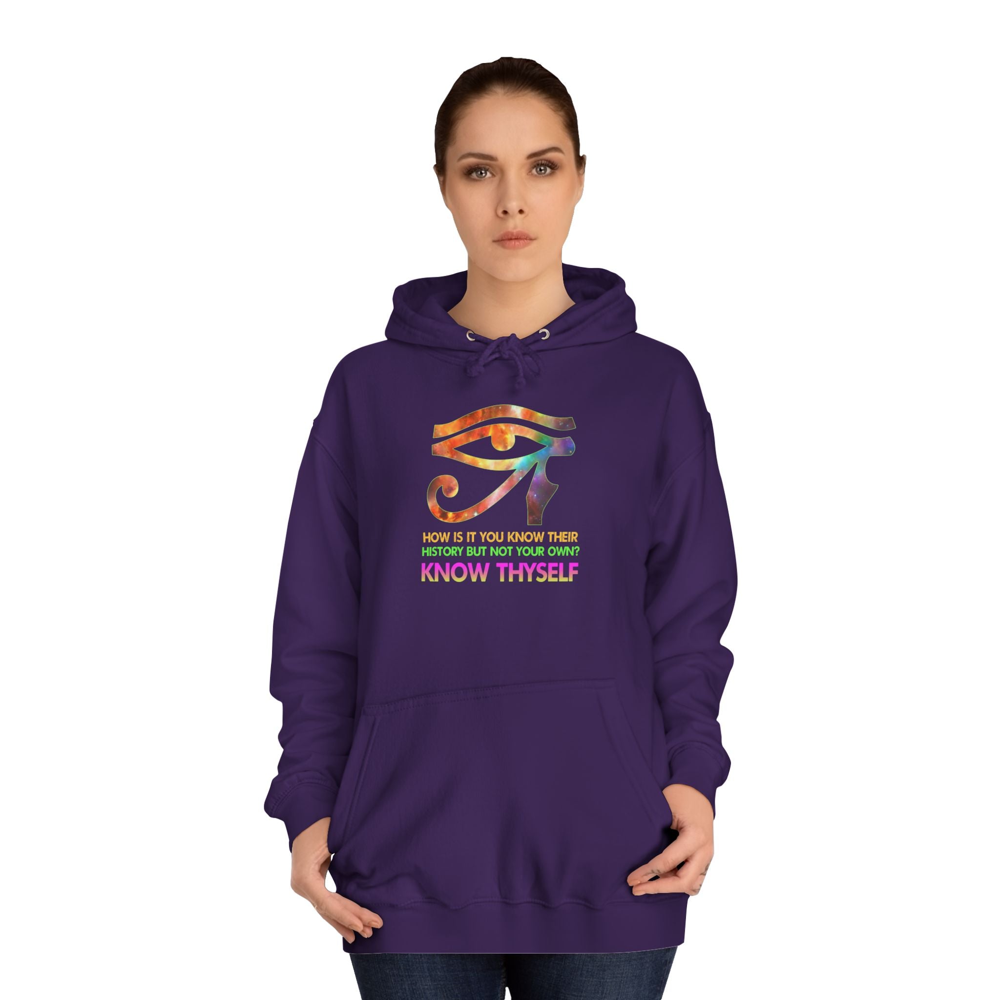 Know Thyself Hoodie — Inspirational College Sweatshirt