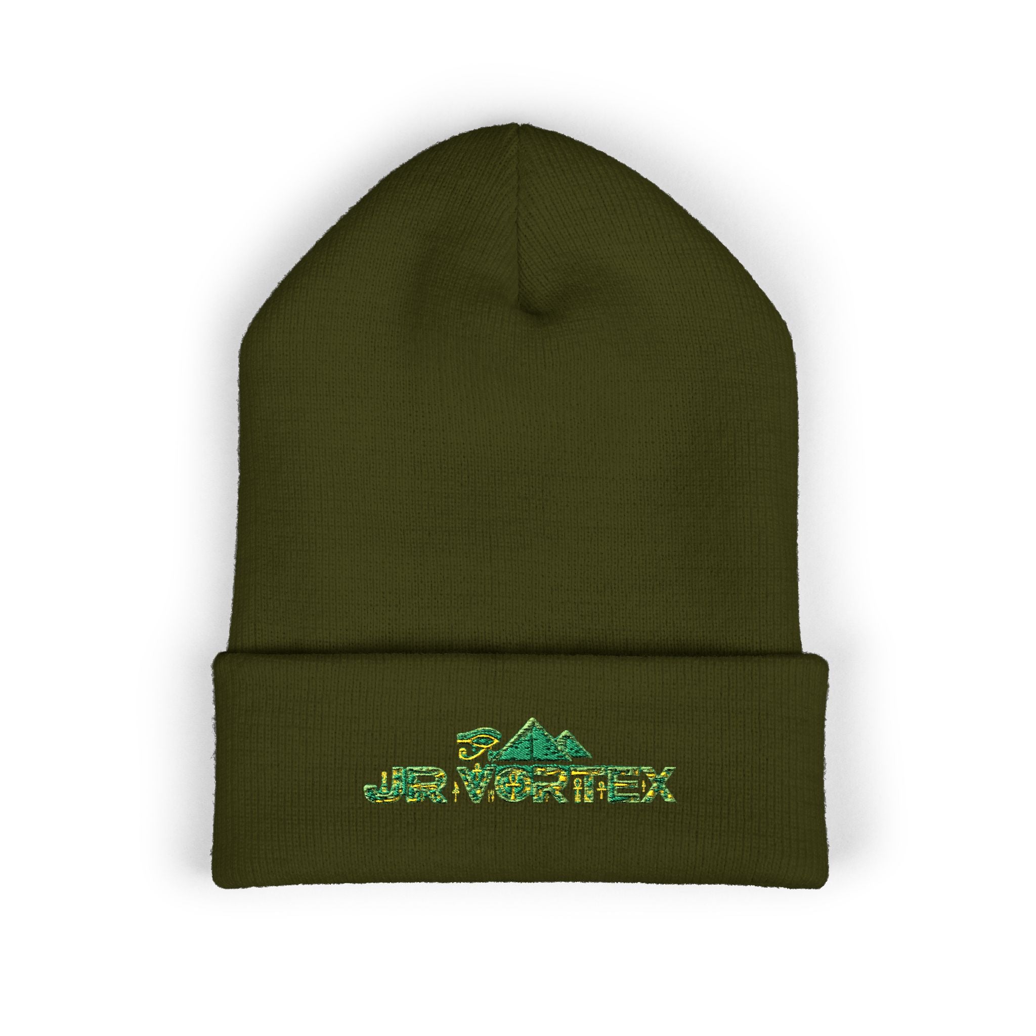 Classic Cuffed Beanie — Embroidered Nature Logo Beanie