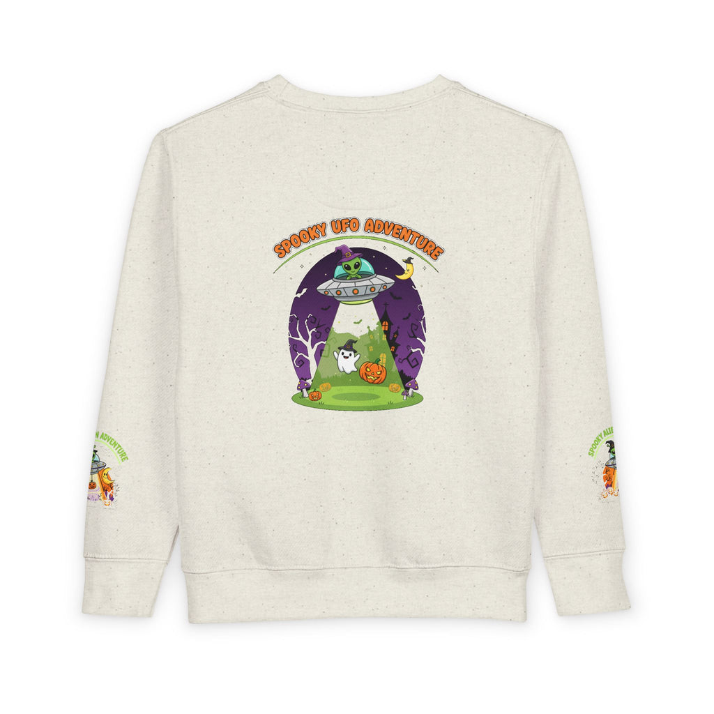 Spooky Alien Adventure Toddler Sweatshirt | Halloween Costume, Kids' Sweatshirt, Fun Apparel, Trick or Treat, Toddler Outfit
