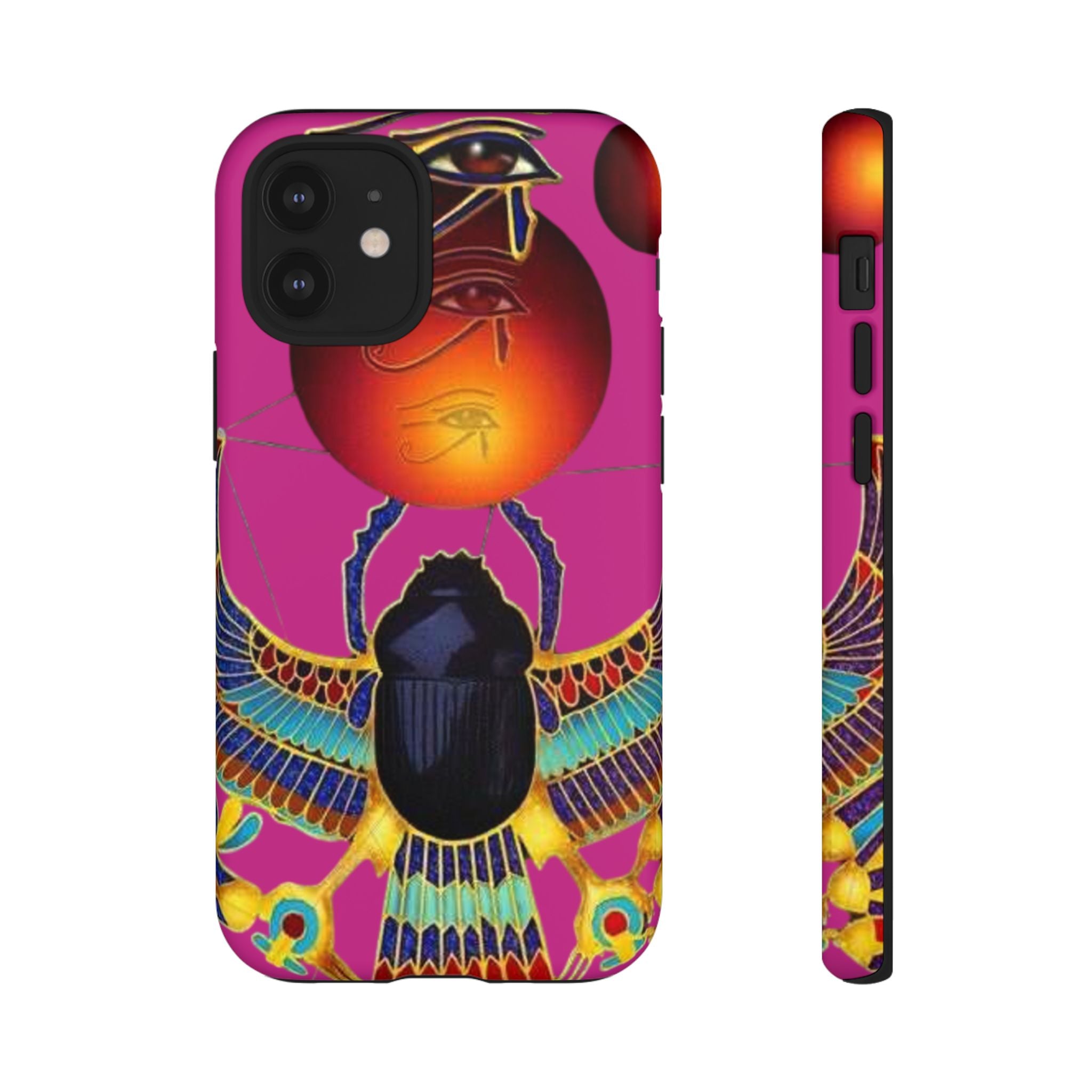 Vibrant Phone Case with Egyptian Inspired Design, Durable Phone Cover, Unique Gift for Her, Artful Accessory for Everyday Use