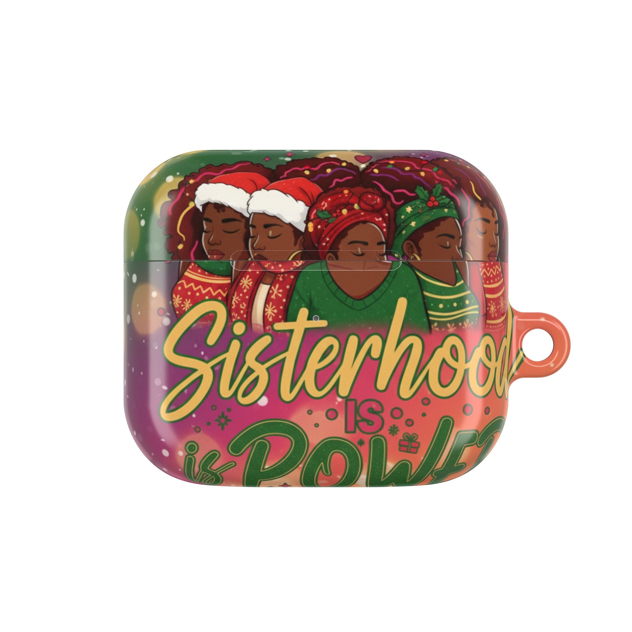 AirPod Case — "Sisterhood Is Power" Holiday African American Women Design🎁