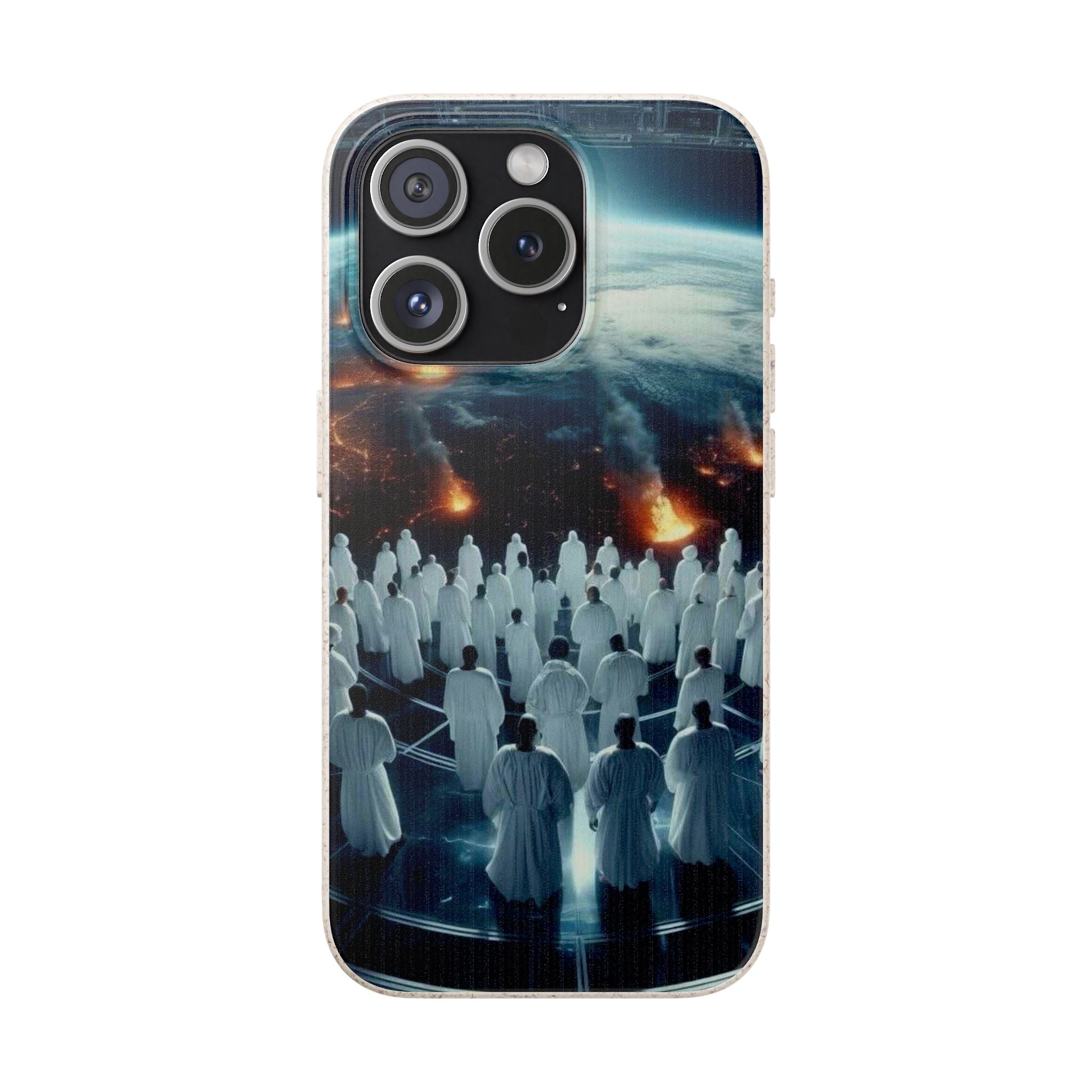 Galactic Gathering Biodegradable Phone Case - Eco-Friendly Cosmic Design