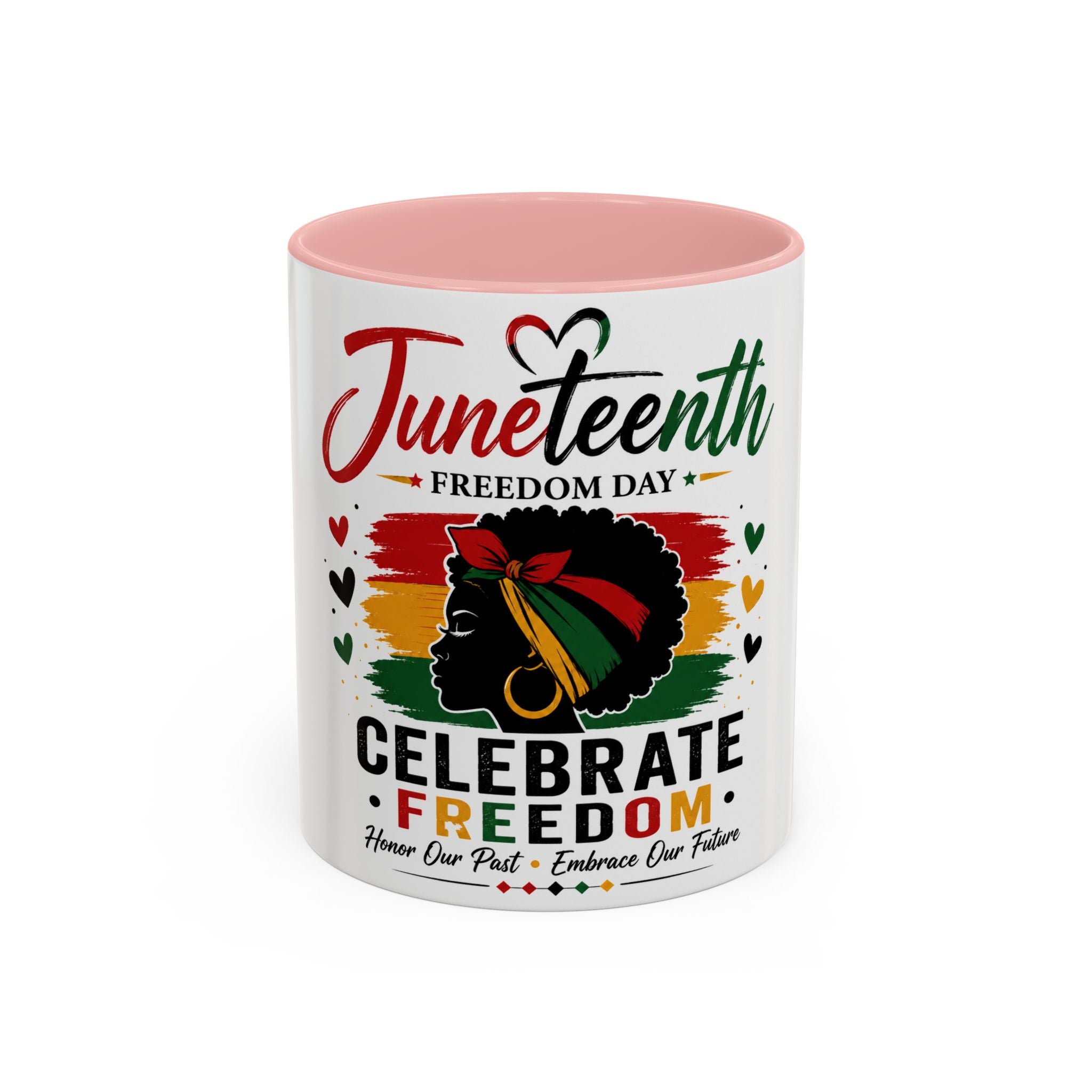 Juneteenth Accent Coffee Mug – "Celebrate Freedom" Juneteenth Tribute