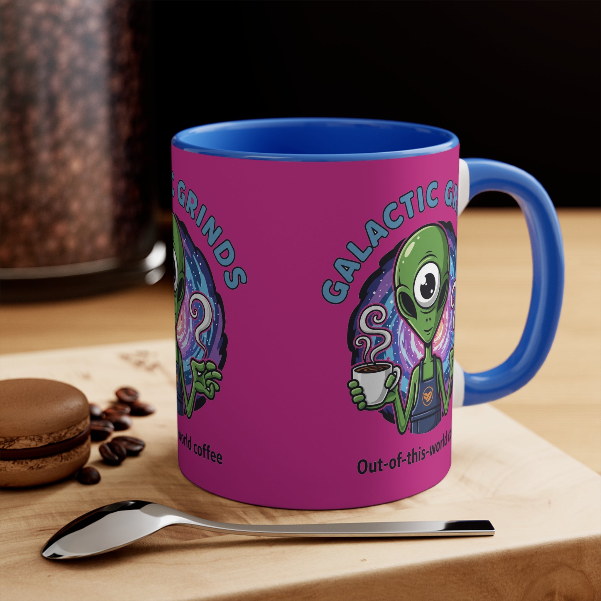 Galactic Grinds Alien Accent Mug | Fun Coffee Lover Gift | Unique Space-Themed Drinkware | Quirky Kitchen Decor | Perfect for [...]☕️